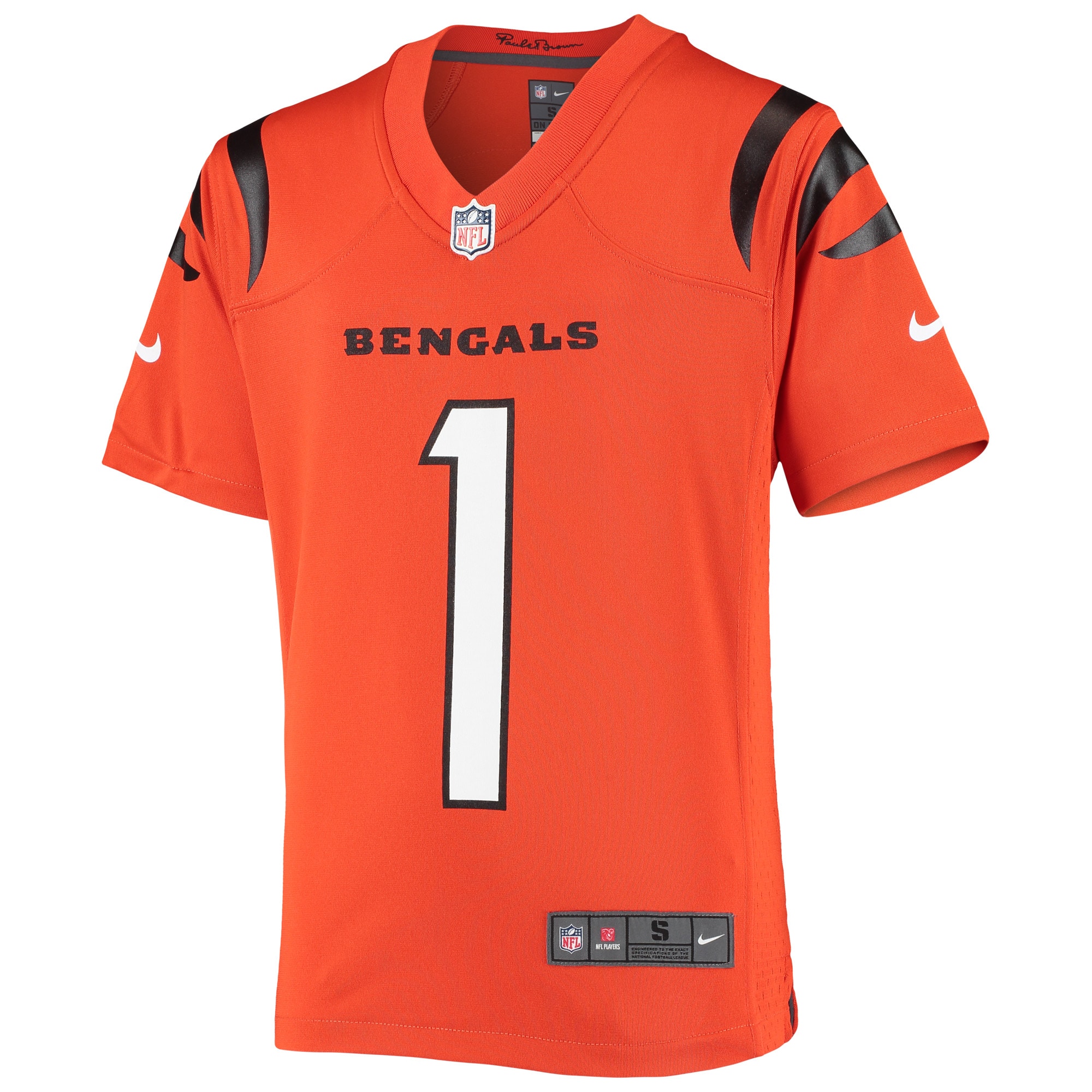Ja'Marr Chase Cincinnati Bengals Nike Youth Game Jersey - Orange - Image 2