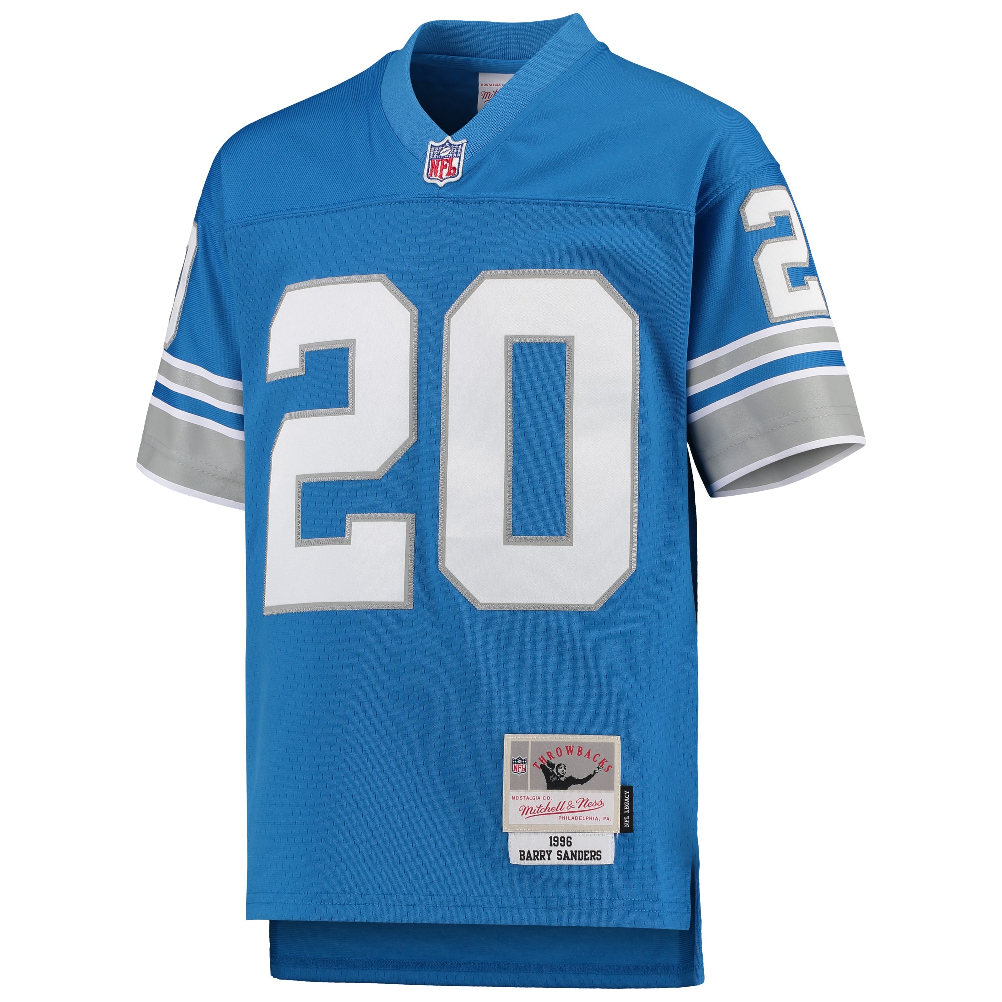 Barry Sanders Detroit Lions Mitchell & Ness Youth 1996 Legacy Retired Player Jersey - Blue - Image 2