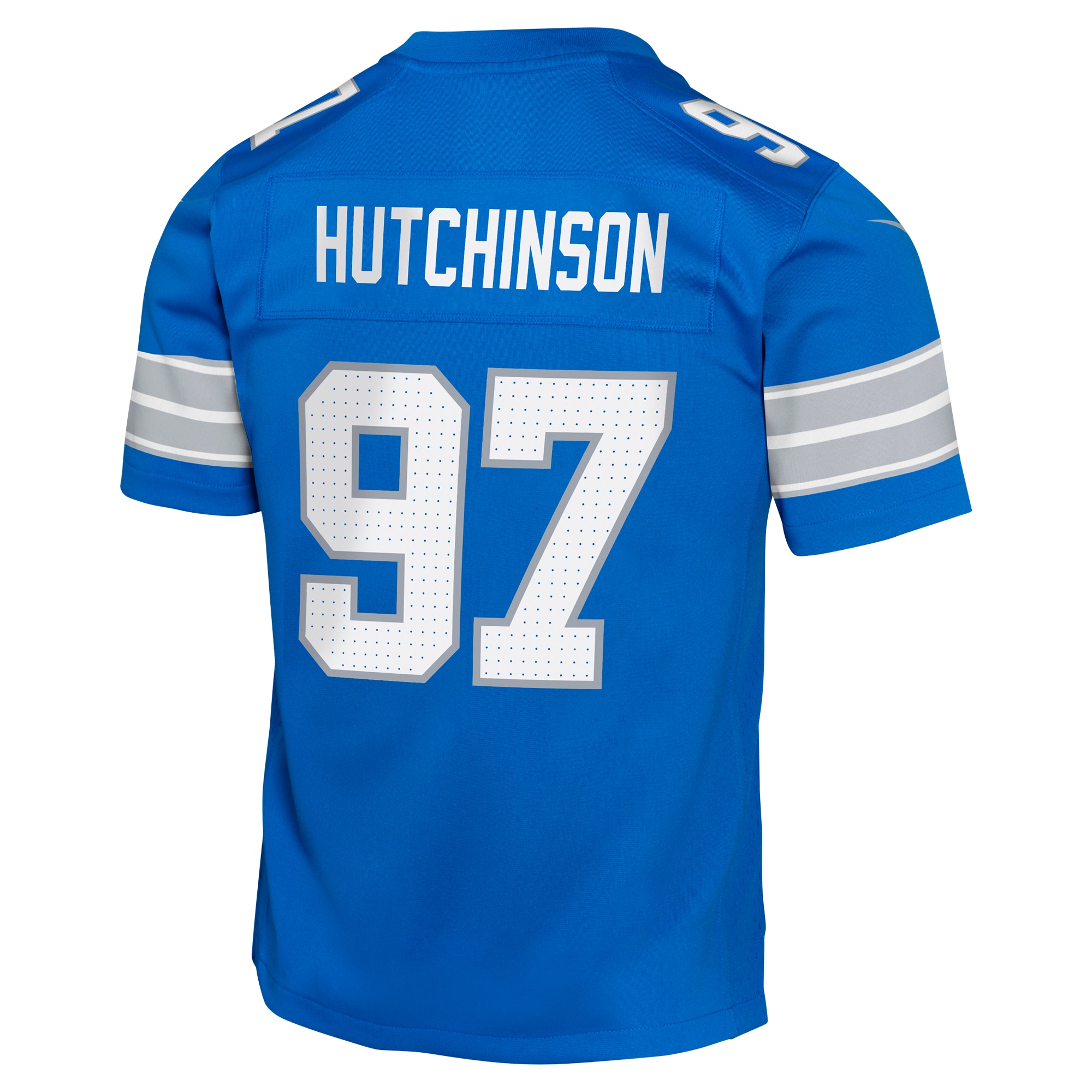 Aidan Hutchinson Detroit Lions Nike Youth Game Jersey - Blue - Image 3