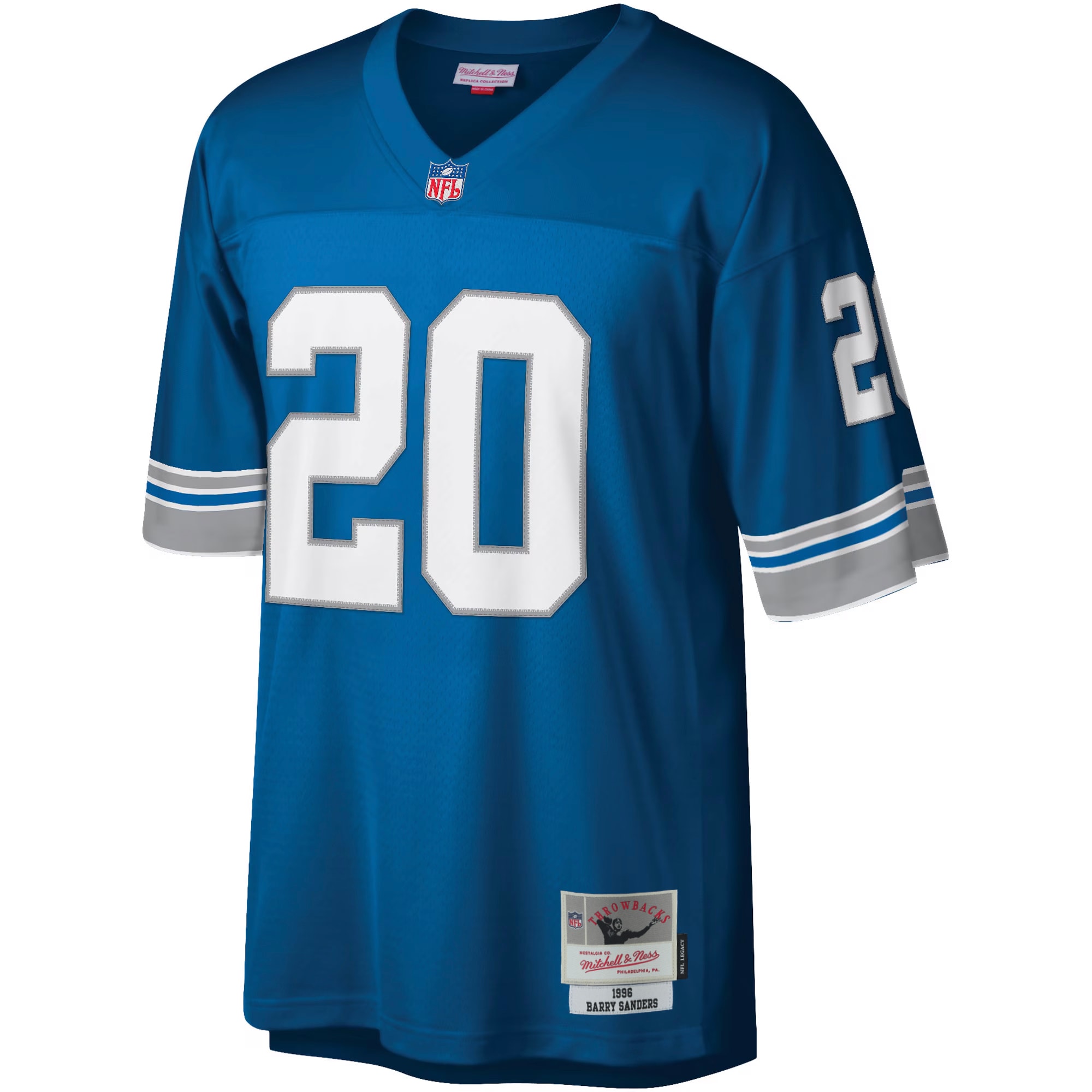 Barry Sanders Detroit Lions Mitchell & Ness Legacy Replica Jersey - Blue - Image 2