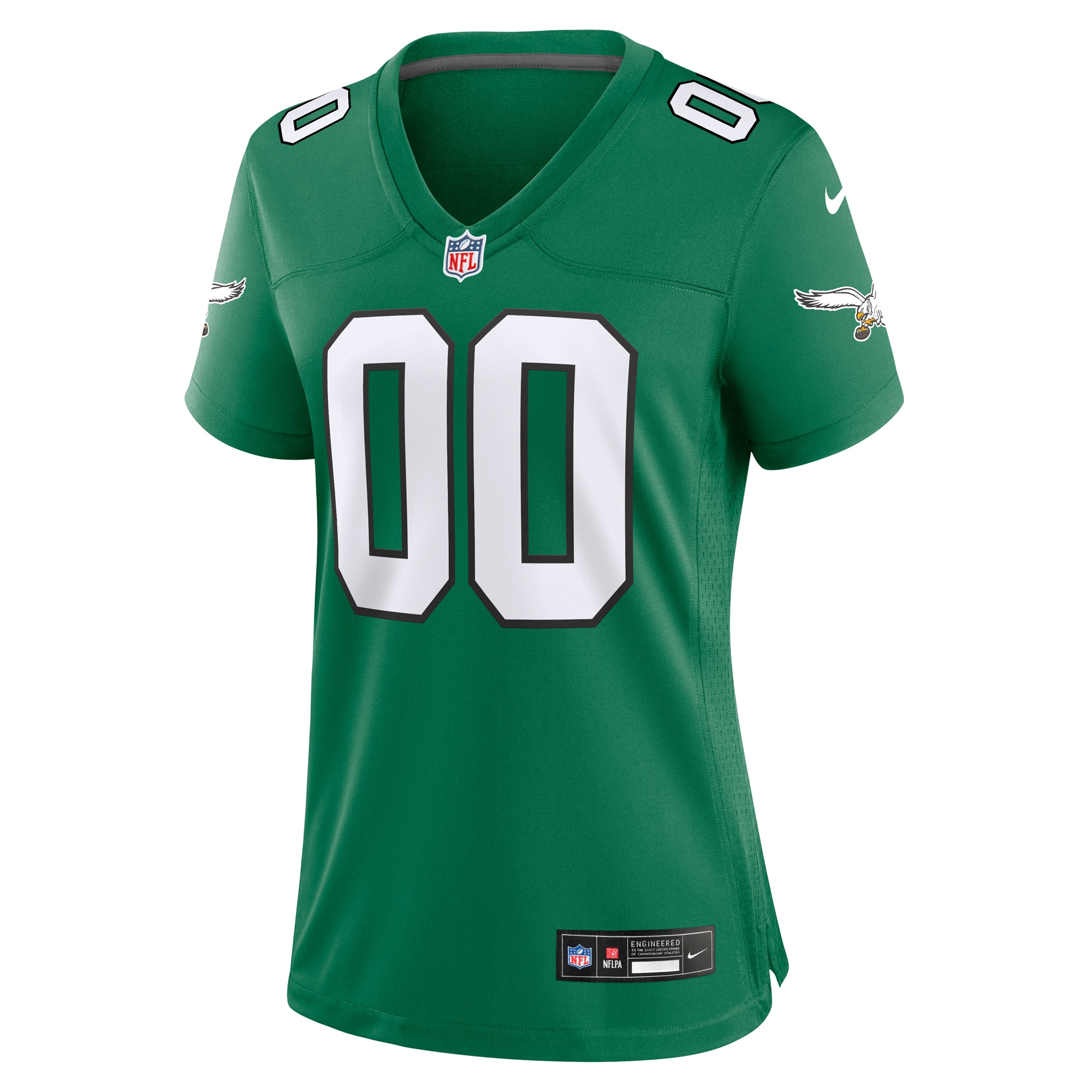 Philadelphia Eagles Nike Women's Alternate Custom Game Jersey - Kelly Green - Image 2