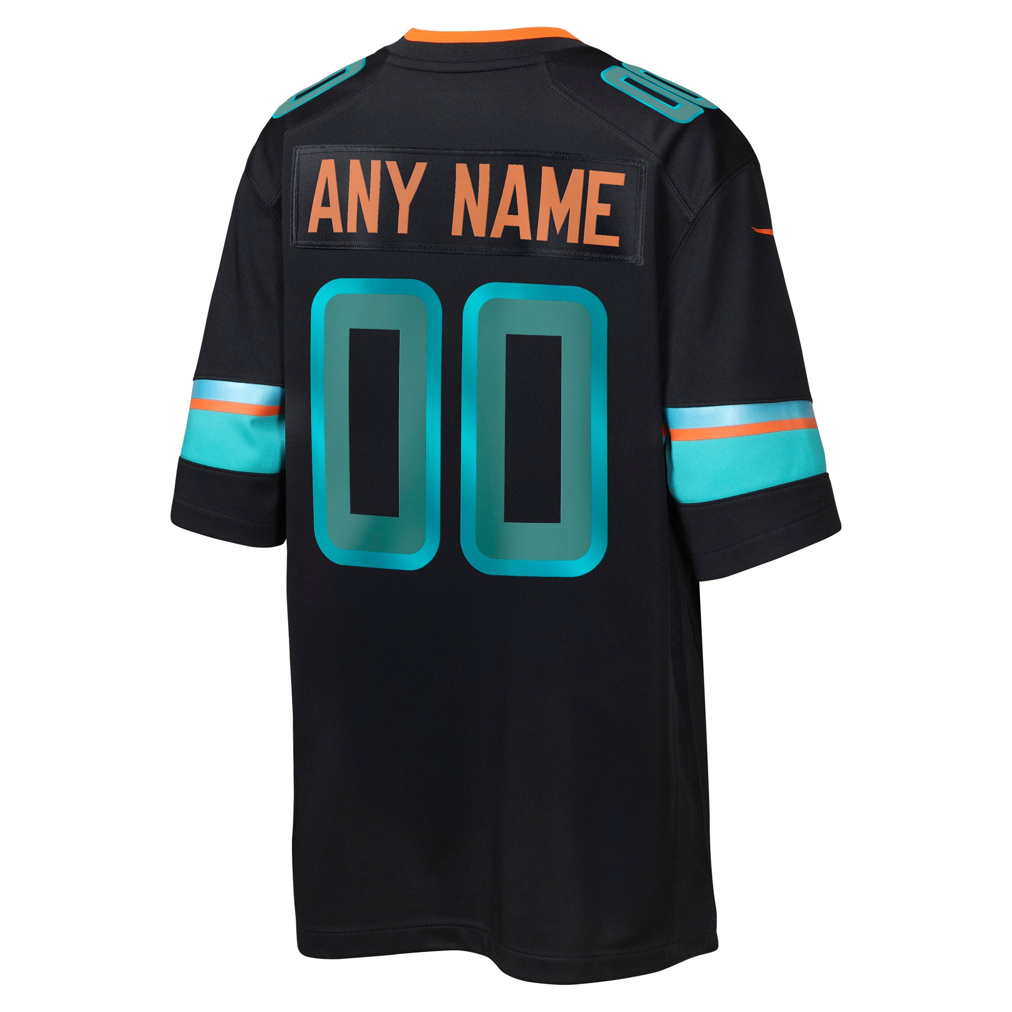 Miami Dolphins Nike Youth 2025 Rivalries Collection Custom Game Jersey - Pitch Blue - Image 3