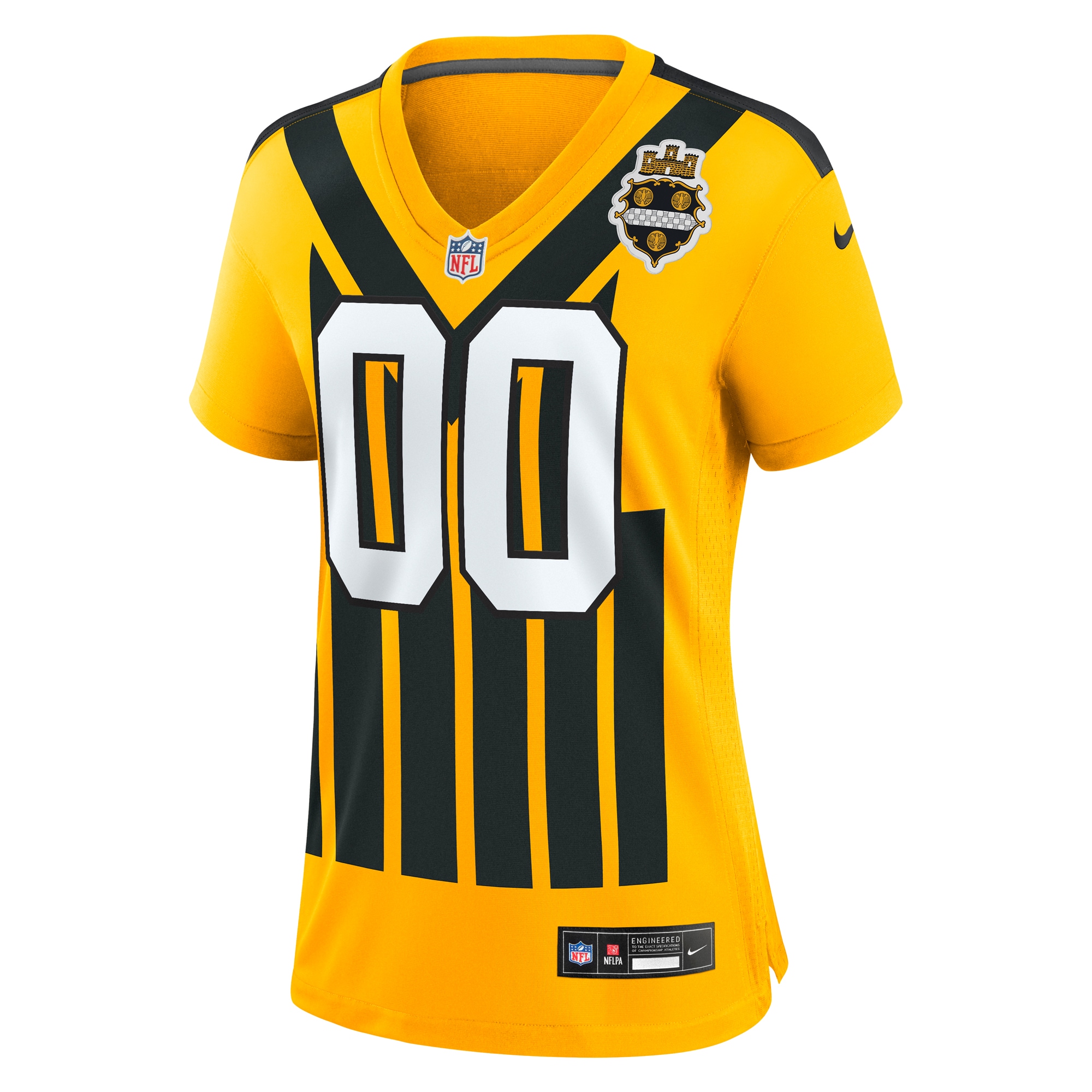 Pittsburgh Steelers Nike Women's Alternate 1933 Throwback Game Custom Jersey - Gold - Image 2