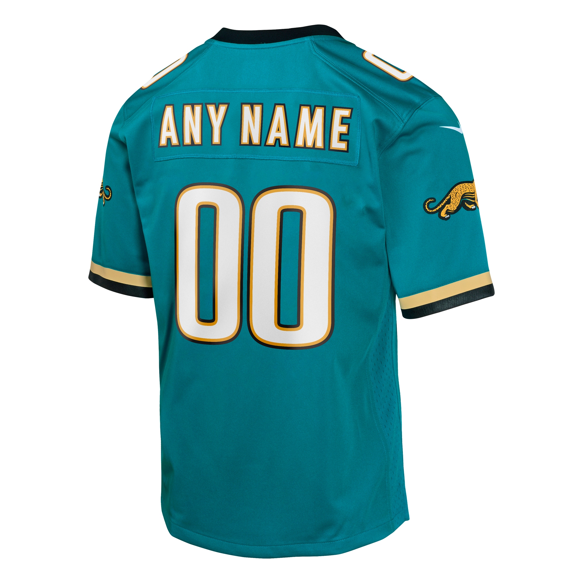 Jacksonville Jaguars Nike Youth Prowler Throwback Custom Game Jersey - Teal - Image 3