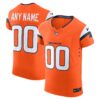 Denver Broncos Nike Team Vapor F.U.S.E. Elite Custom Jersey - Orange