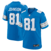 Calvin Johnson Detroit Lions Nike Team Retired Game Jersey - Blue