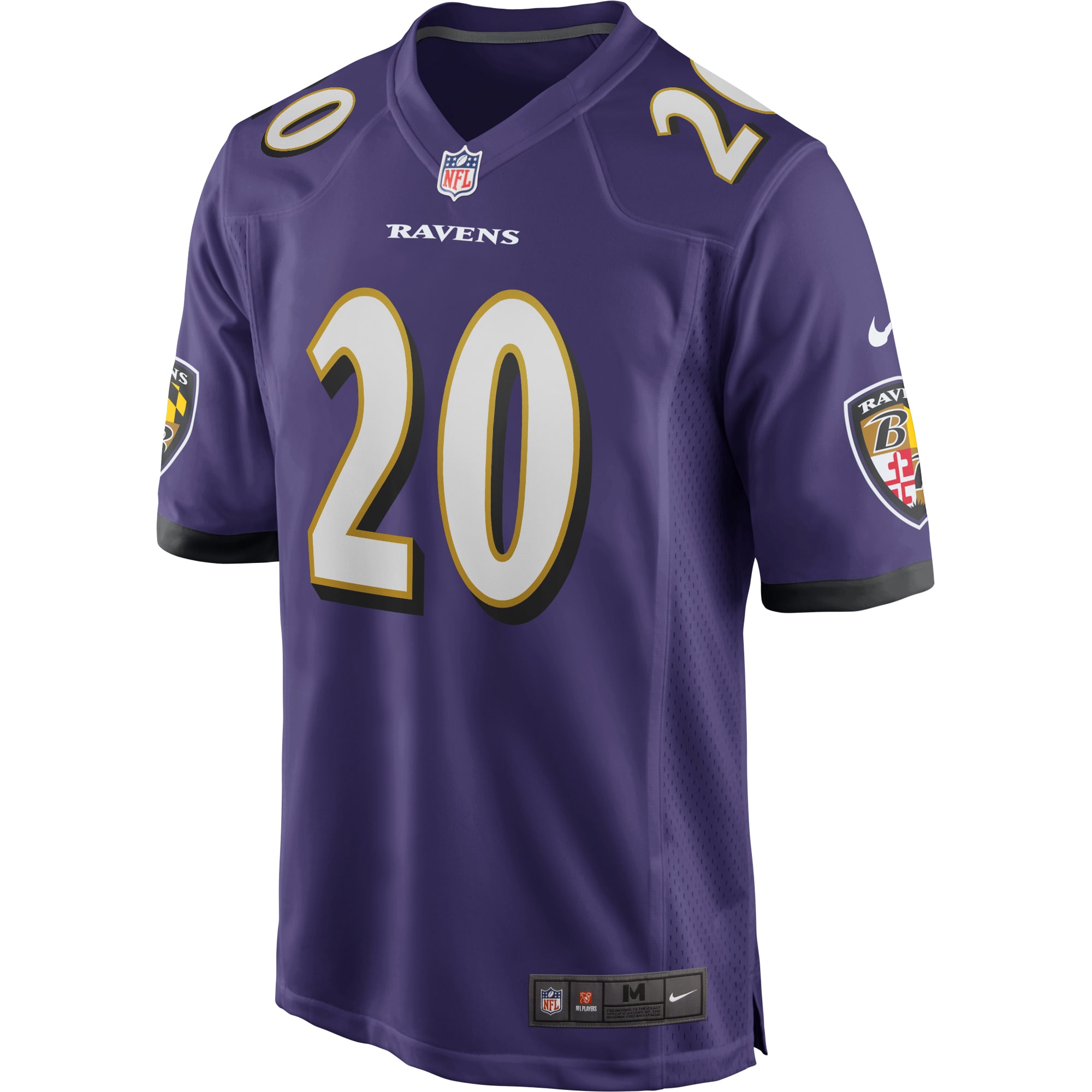 Ed Reed Baltimore Ravens Nike Game Retired Player Jersey - Purple - Image 2