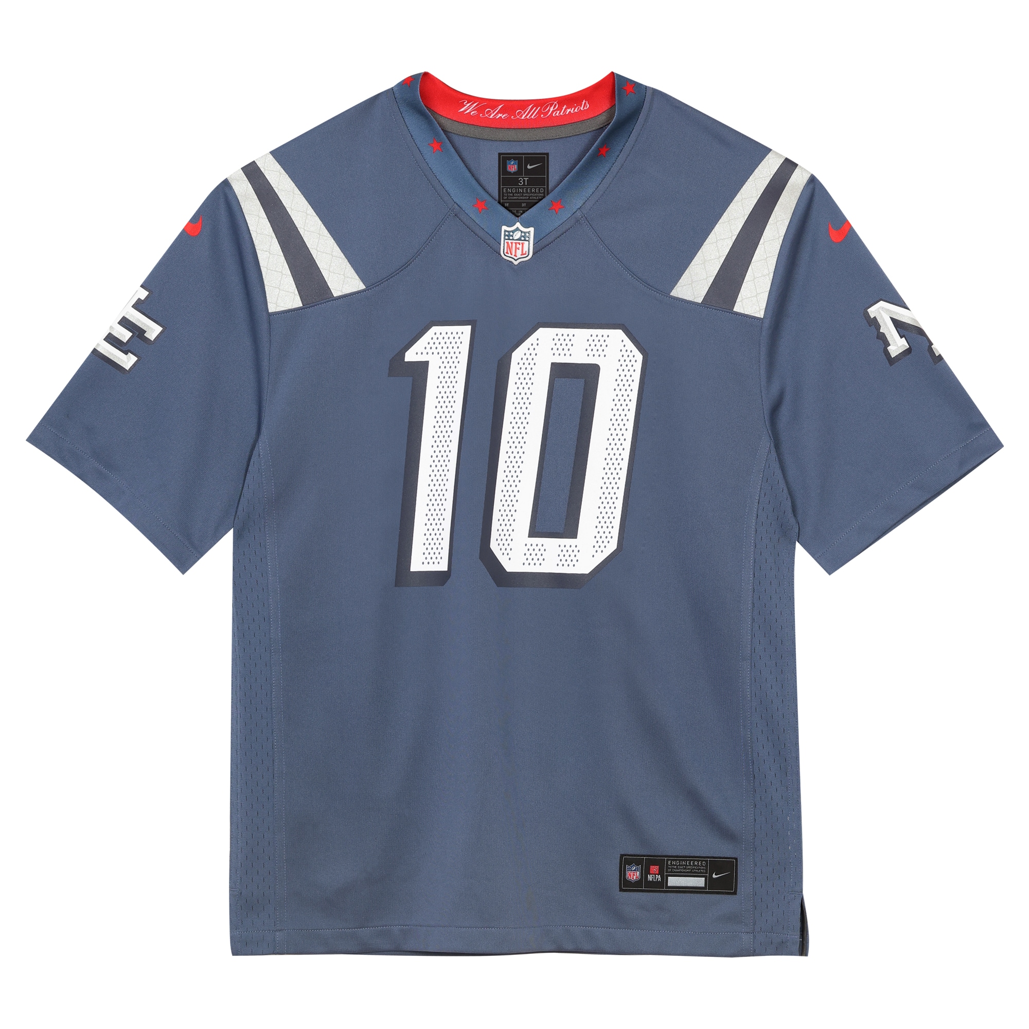 Drake Maye New England Patriots Nike Preschool 2025 Rivalries Collection Game Jersey - Storm Blue - Image 2
