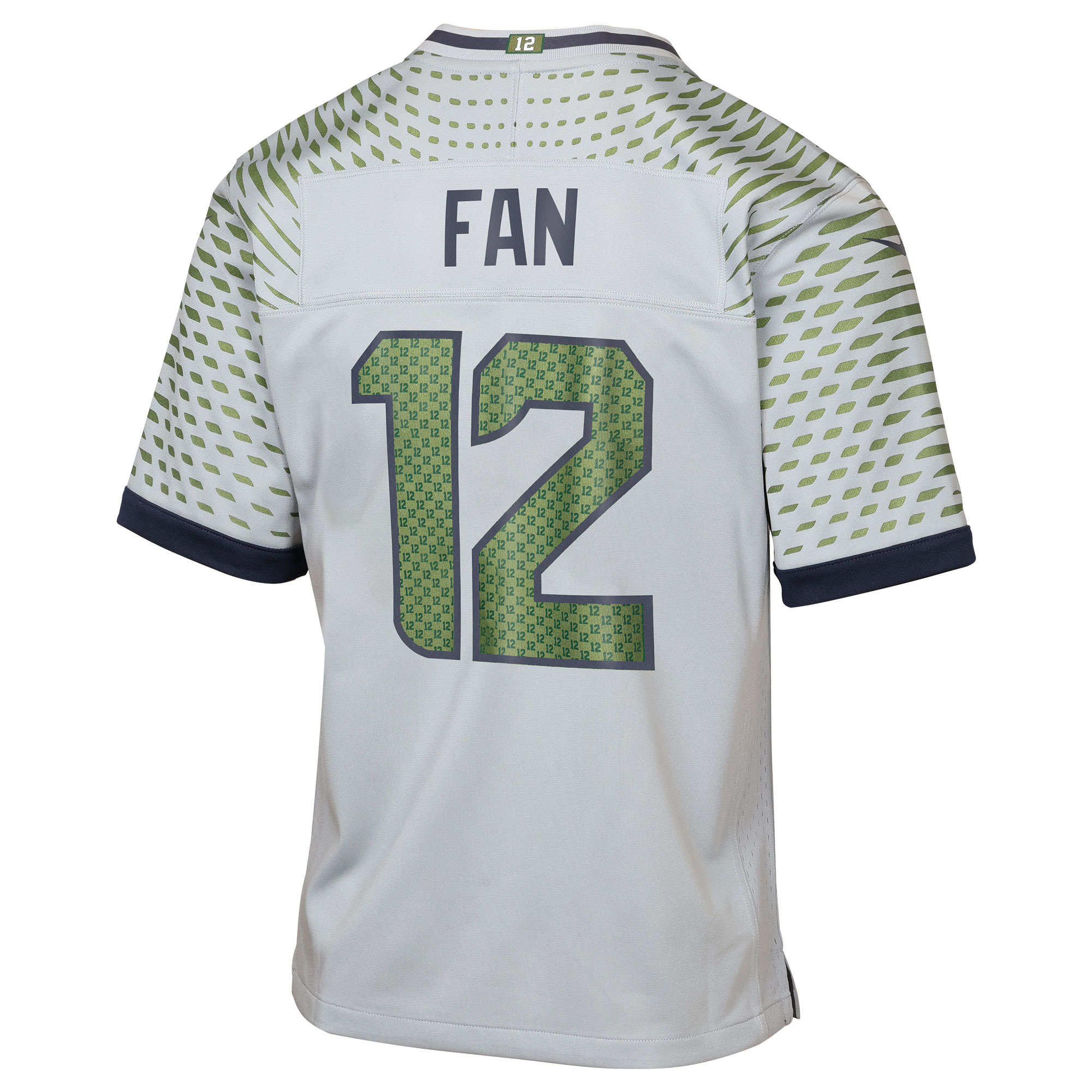 12s Seattle Seahawks Nike Youth 2025 Rivalries Collection Game Jersey - Wolf Gray - Image 3