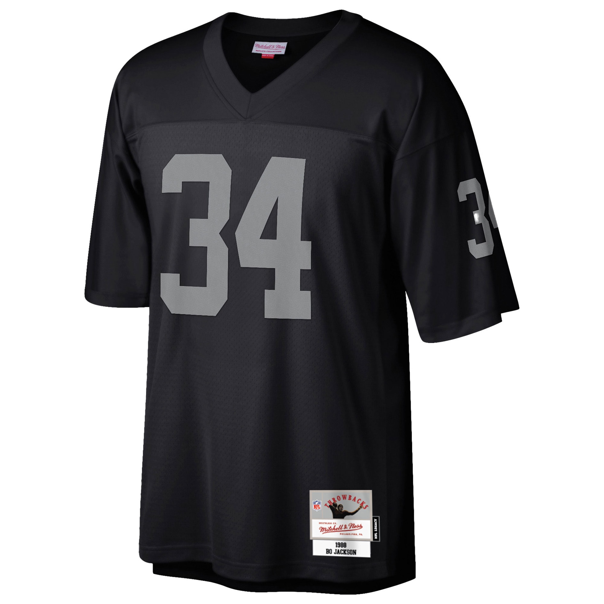 Bo Jackson Las Vegas Raiders Mitchell & Ness Legacy Replica Jersey - Black - Image 2