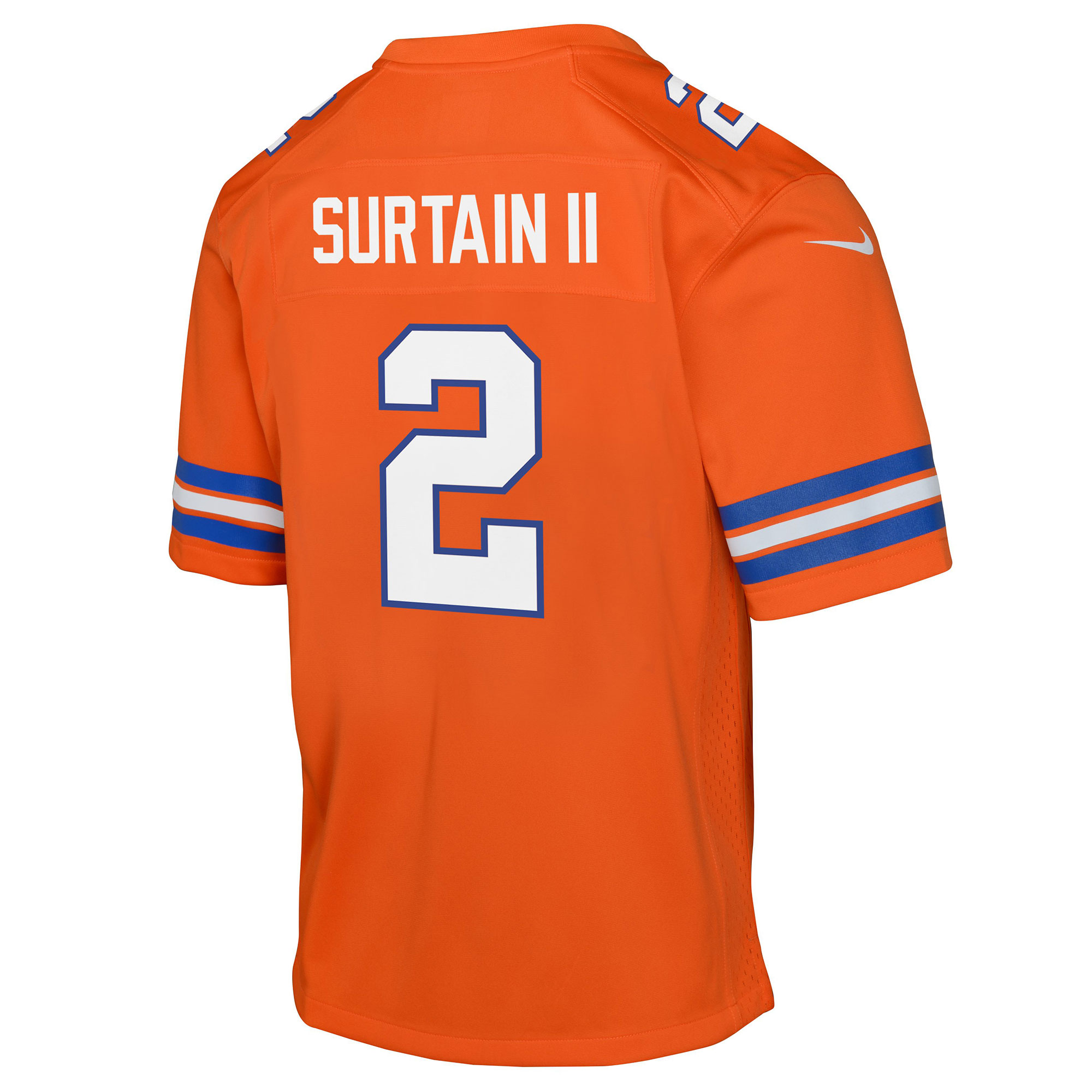 Patrick Surtain II Denver Broncos Nike Youth Game Jersey - Orange - Image 3