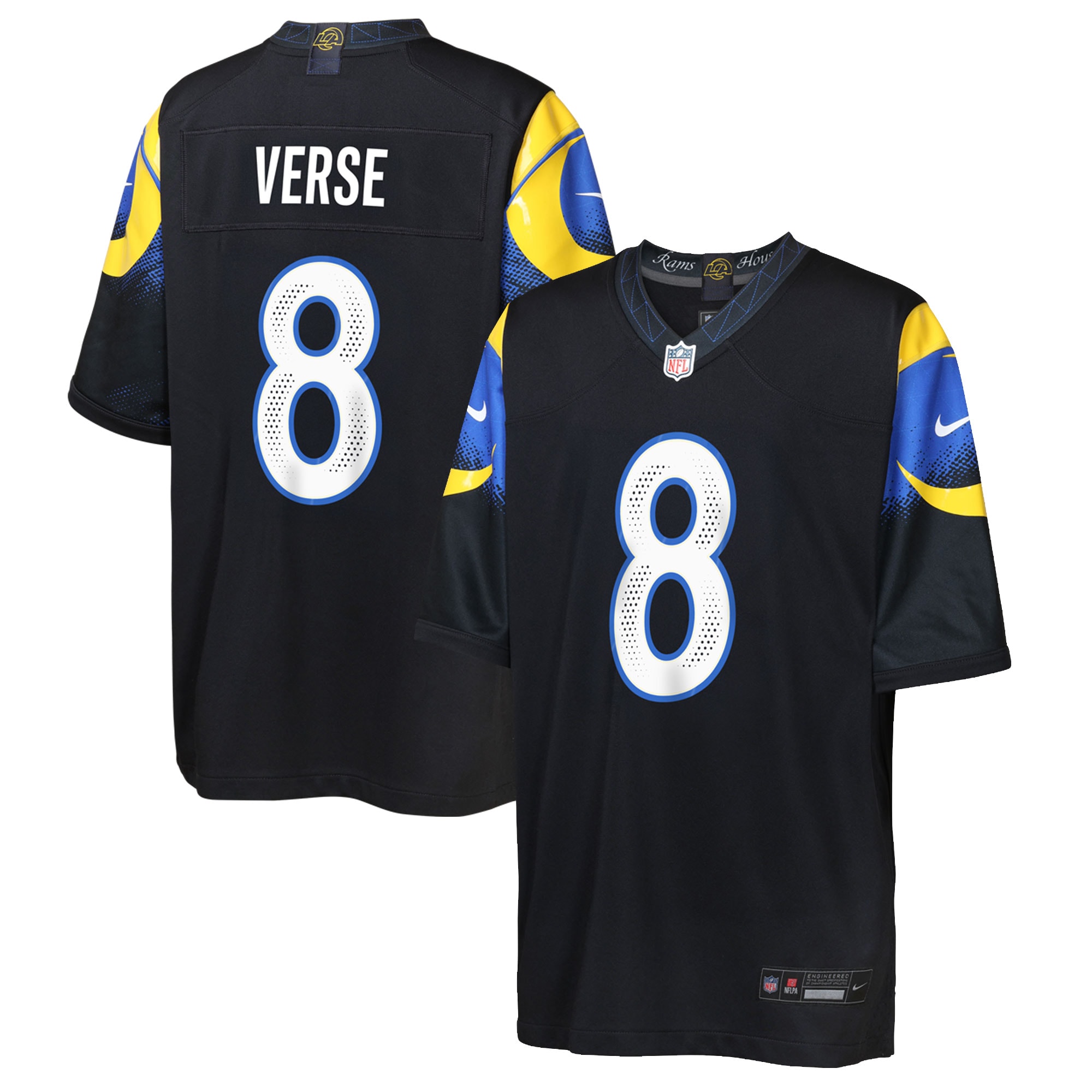 Jared Verse Los Angeles Rams Nike Youth 2025 Rivalries Collection Game Jersey - Midnight Blue