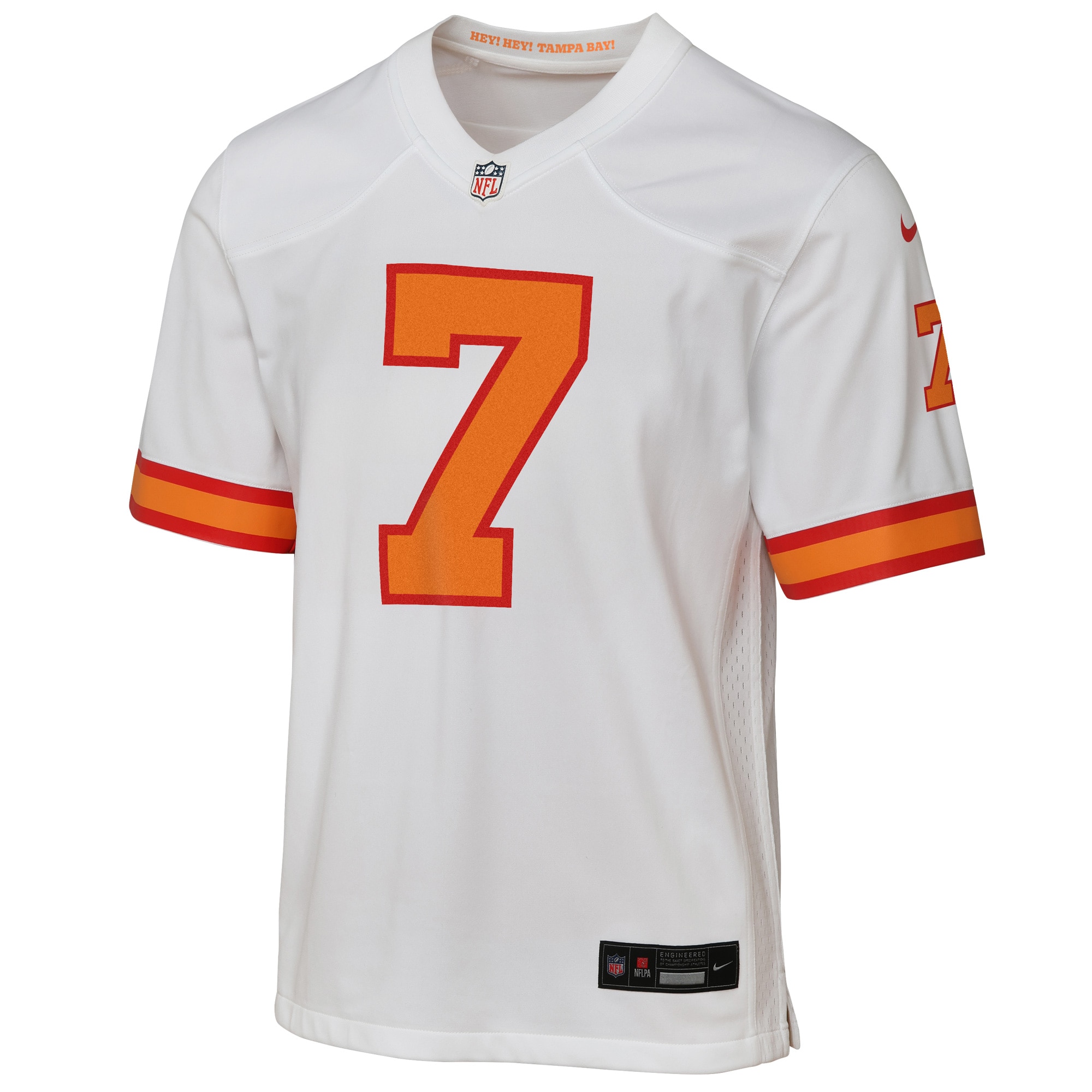 Bucky Irving '76 Tampa Bay Buccaneers Youth Game Jersey - White - Image 2