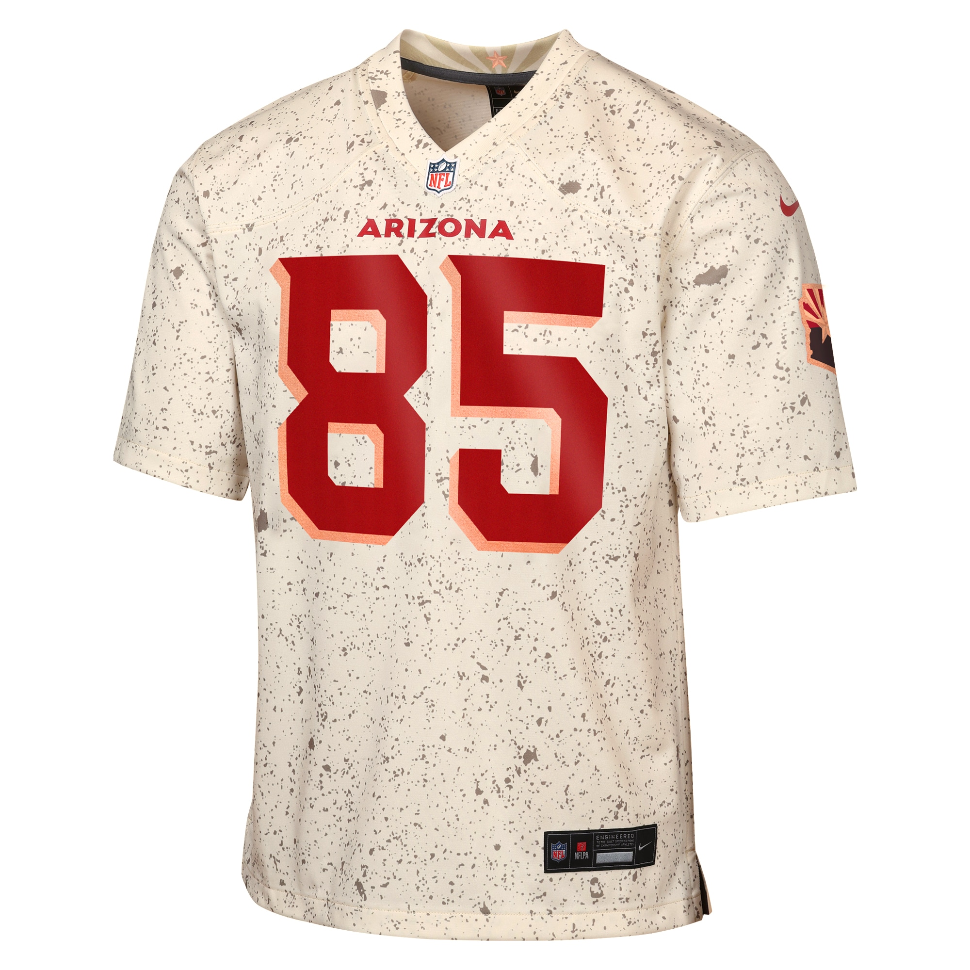 Trey McBride Arizona Cardinals Nike Youth 2025 Rivalries Collection Game Jersey - Natural - Image 2