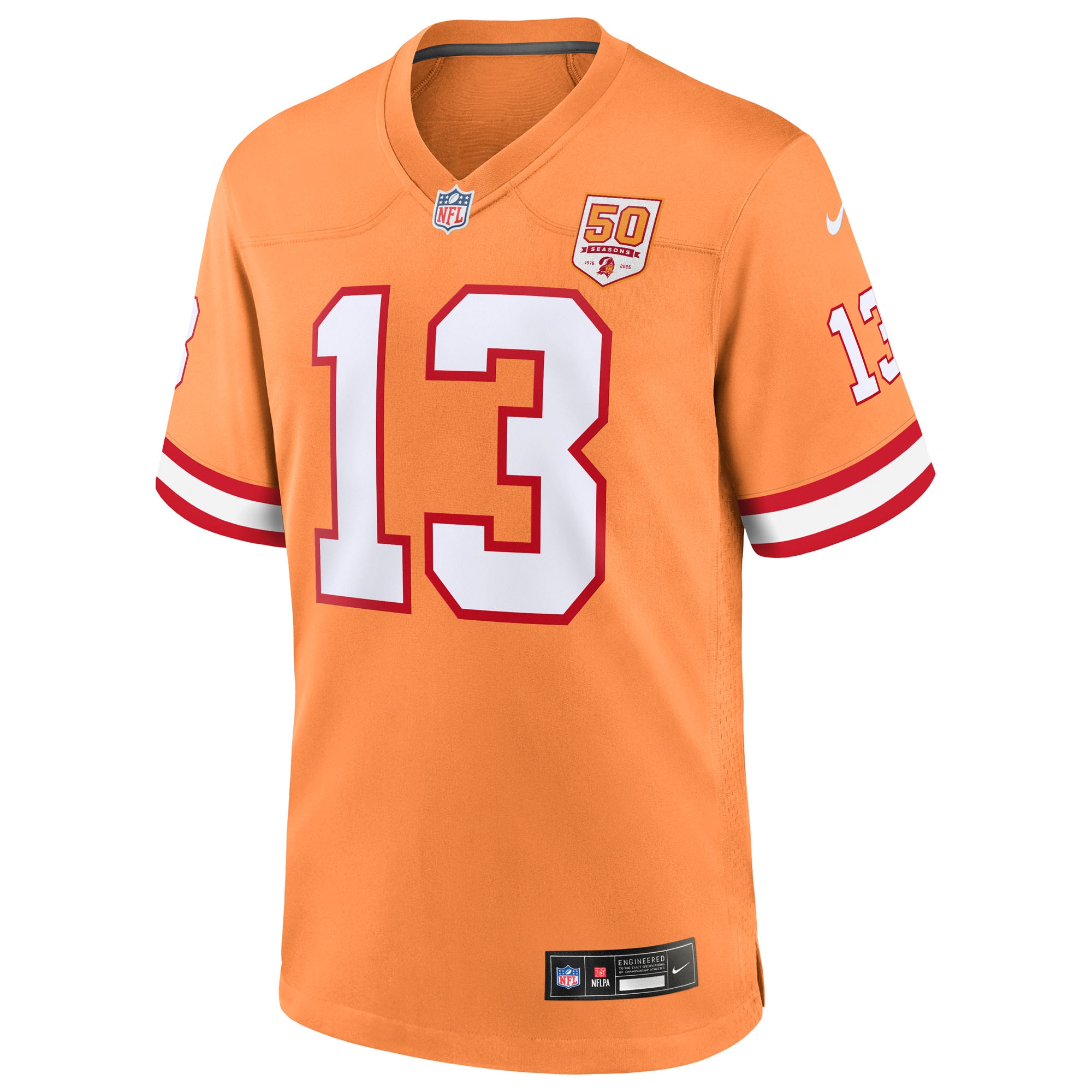 Mike Evans Tampa Bay Buccaneers Nike 50th Season Game Jersey - Creamsicle - Image 2