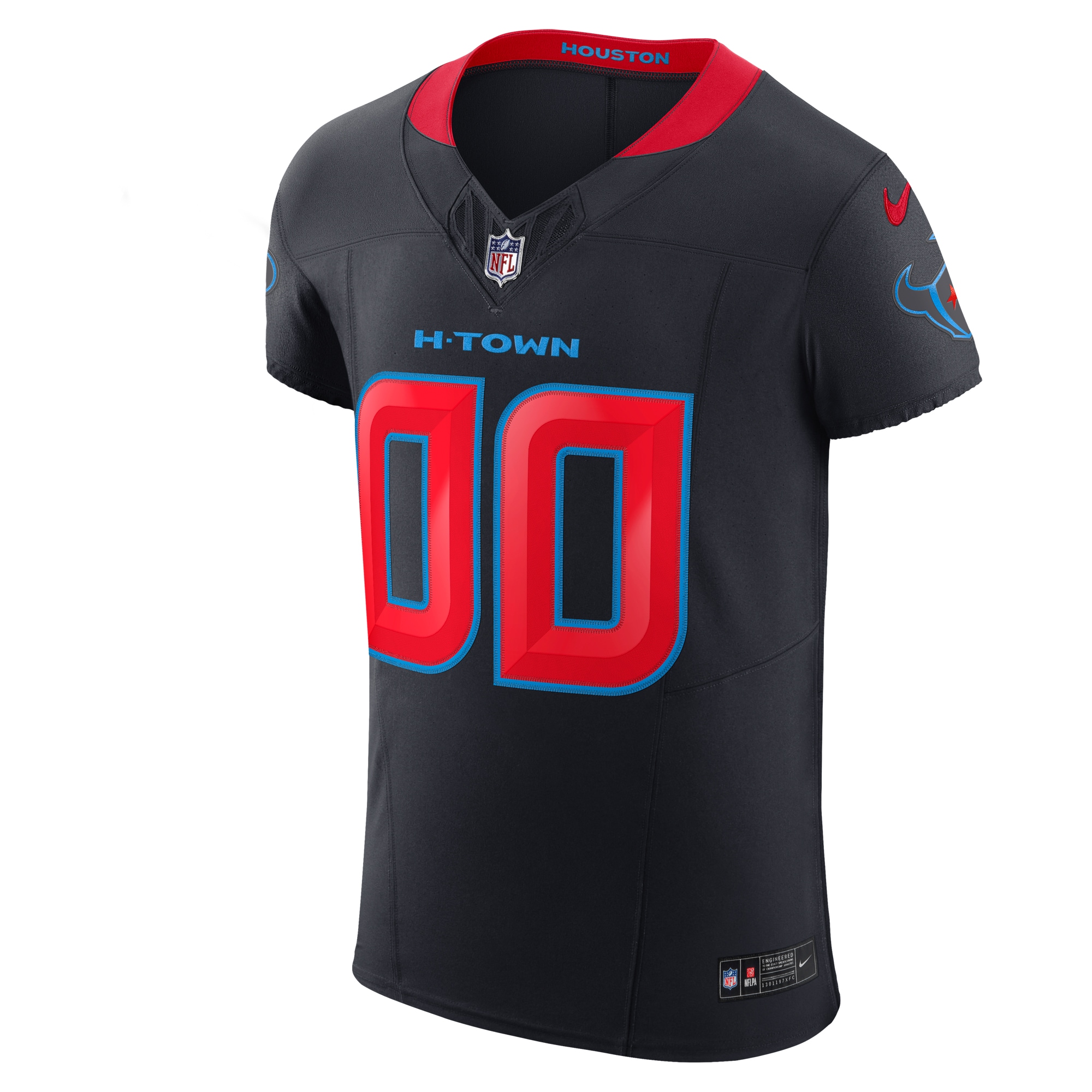 Houston Texans Nike Alternate Vapor F.U.S.E. Elite Custom Jersey - Navy - Image 2