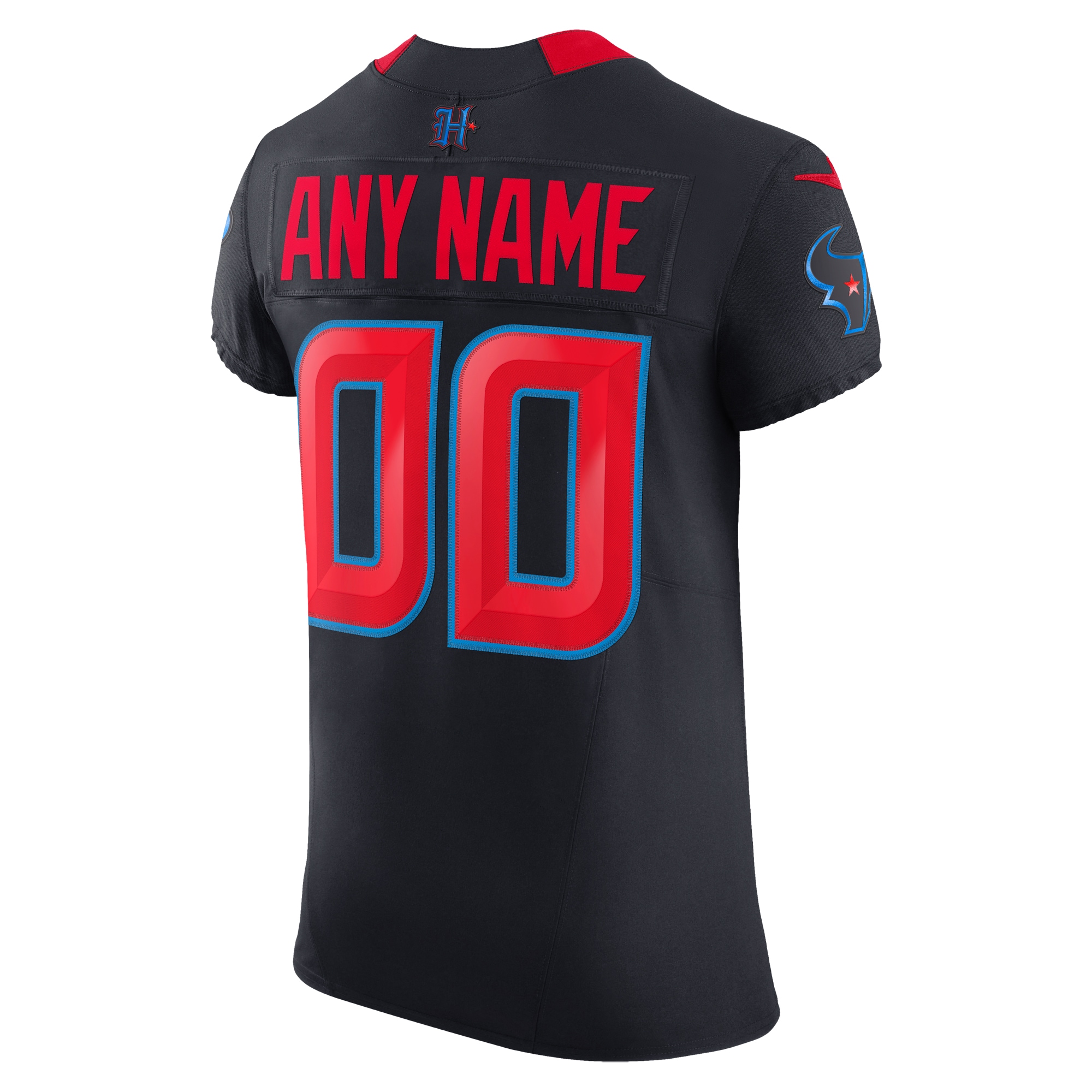 Houston Texans Nike Alternate Vapor F.U.S.E. Elite Custom Jersey - Navy - Image 3