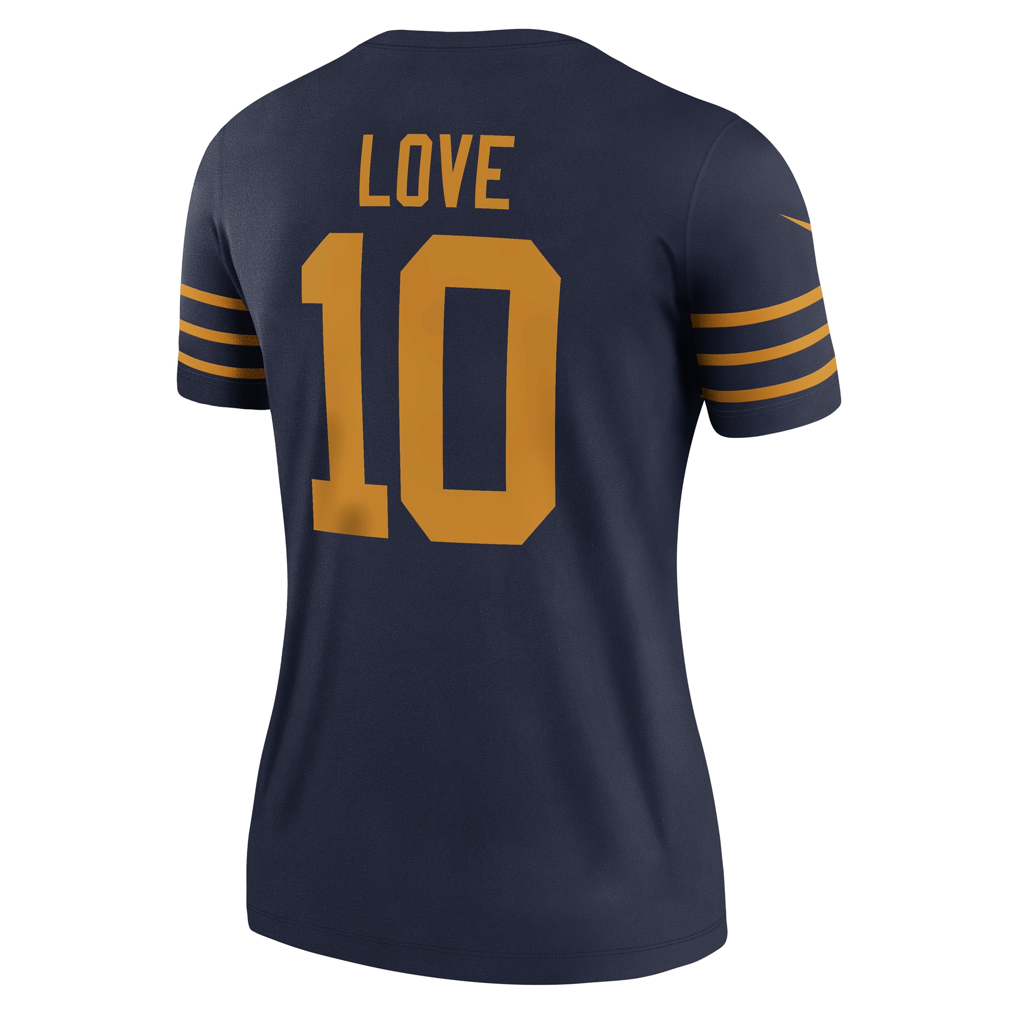 Jordan Love Green Bay Packers Nike Women's The 1923 Classic Legend Player Dri-FIT Top - Navy - Image 3