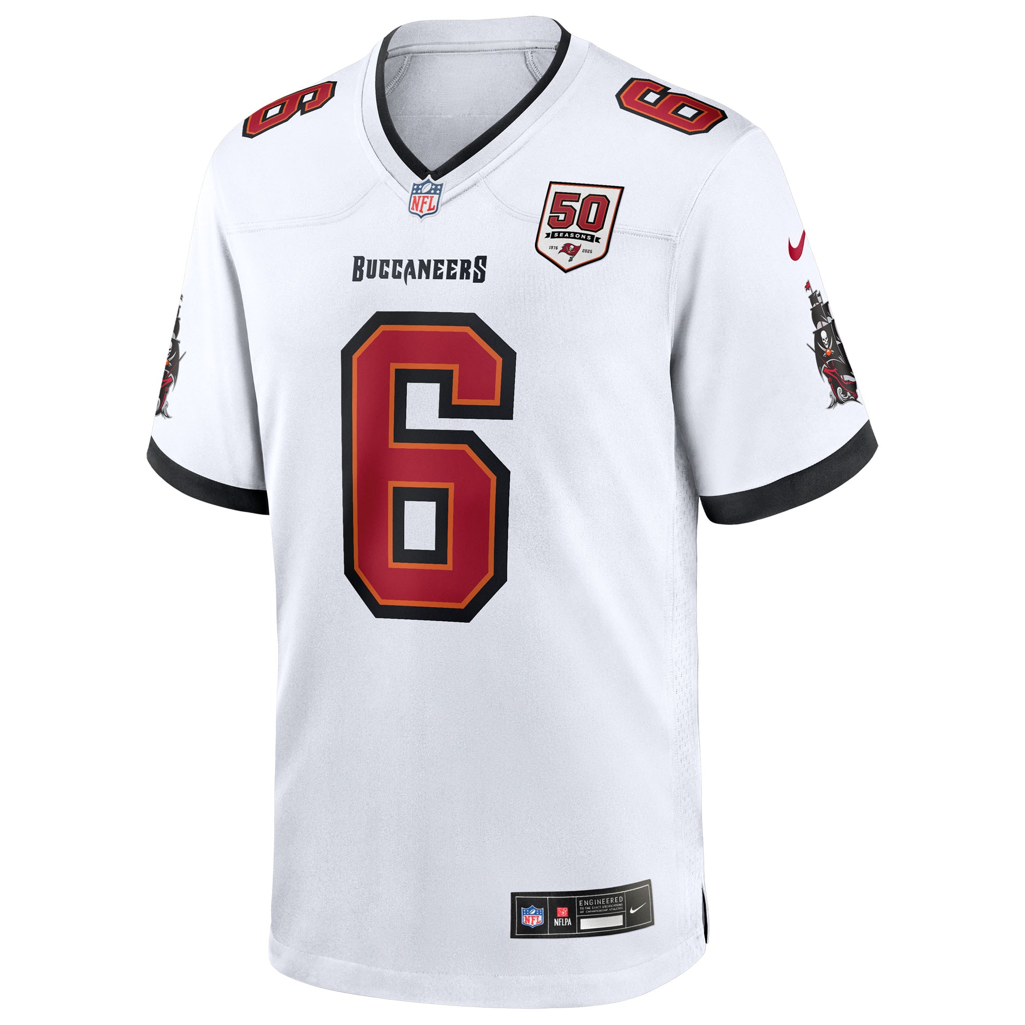 Baker Mayfield Tampa Bay Buccaneers Nike 50th Season White Game Jersey - White - Image 2
