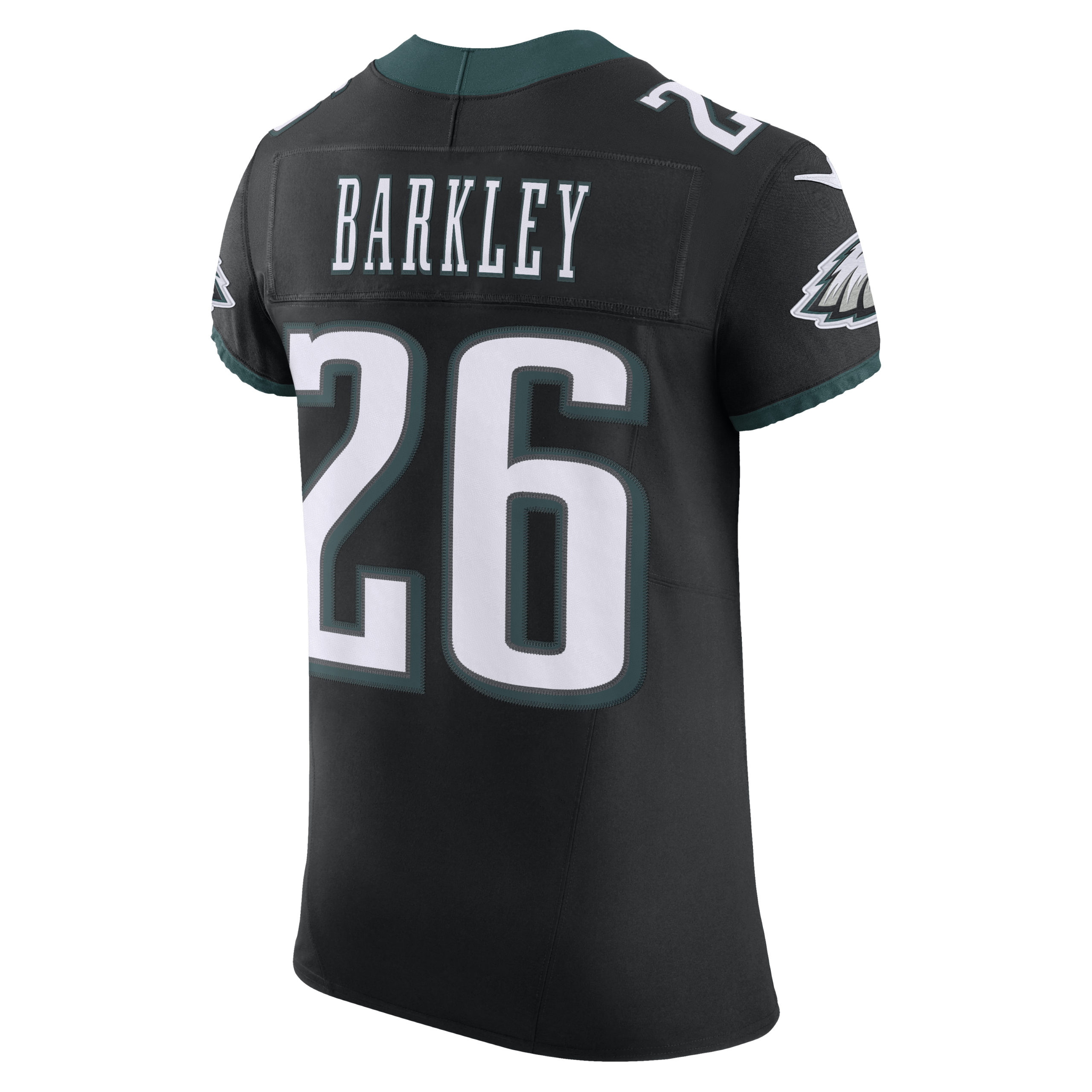 Saquon Barkley Philadelphia Eagles Nike Alternate Vapor F.U.S.E. Elite Jersey - Black - Image 3