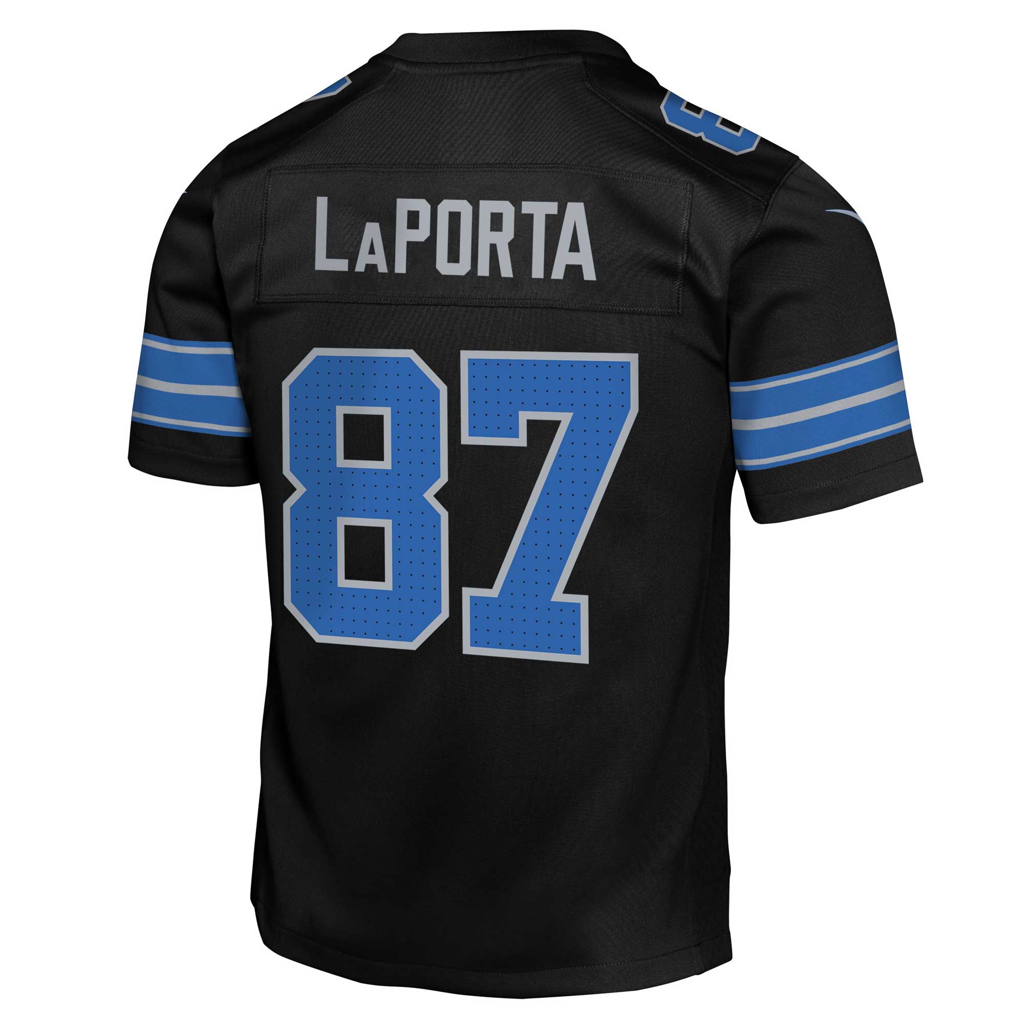 Sam LaPorta Detroit Lions Nike Youth Game Jersey - Black - Image 3