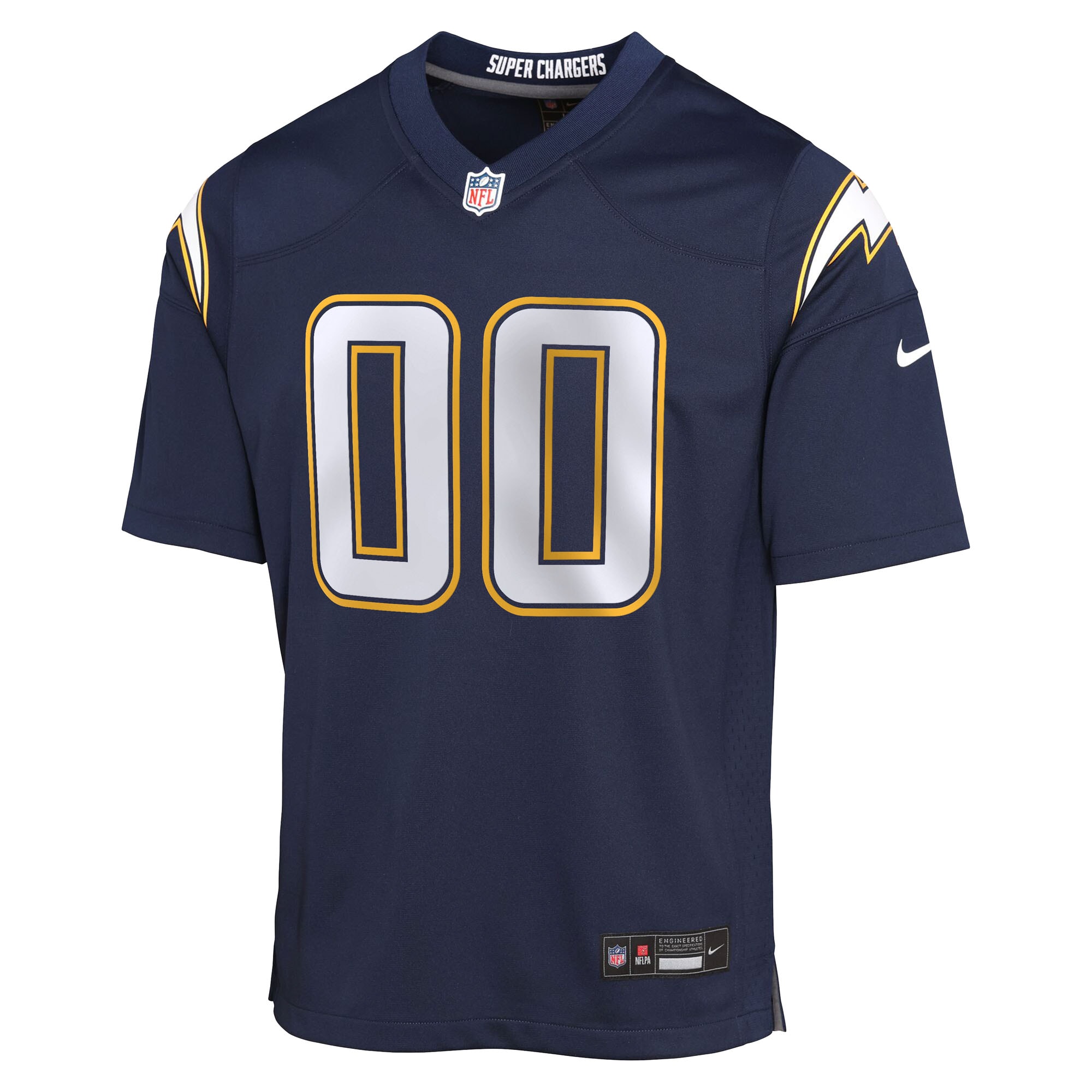 Los Angeles Chargers Nike Youth Alternate Super Chargers Game Custom Jersey - Navy - Image 2