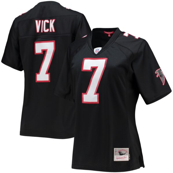 Michael Vick Atlanta Falcons Mitchell & Ness Women's Legacy Replica Player Jersey - Black