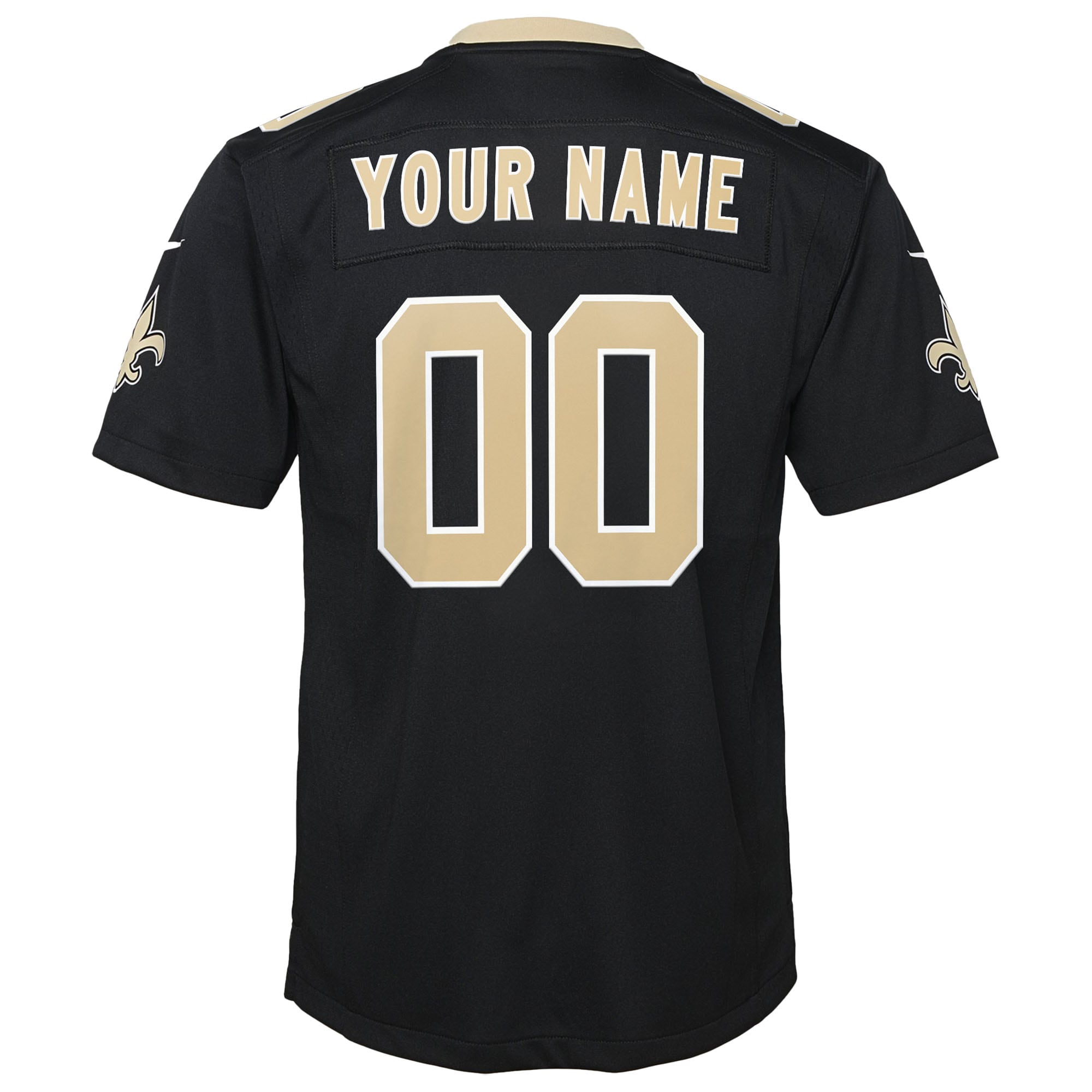 New Orleans Saints Nike Youth Custom Game Jersey - Black - Image 3