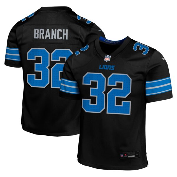 Brian Branch Detroit Lions Nike Youth Game Jersey - Black