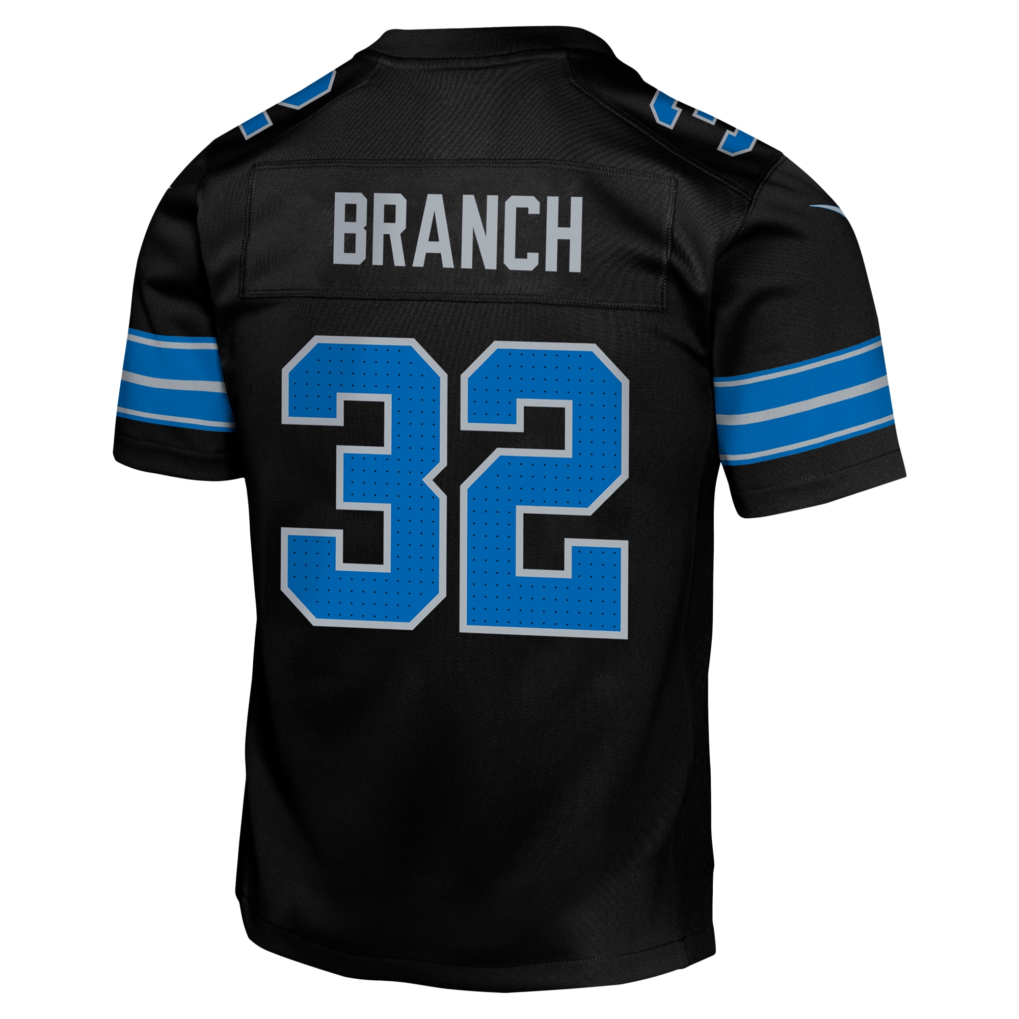 Brian Branch Detroit Lions Nike Youth Game Jersey - Black - Image 3