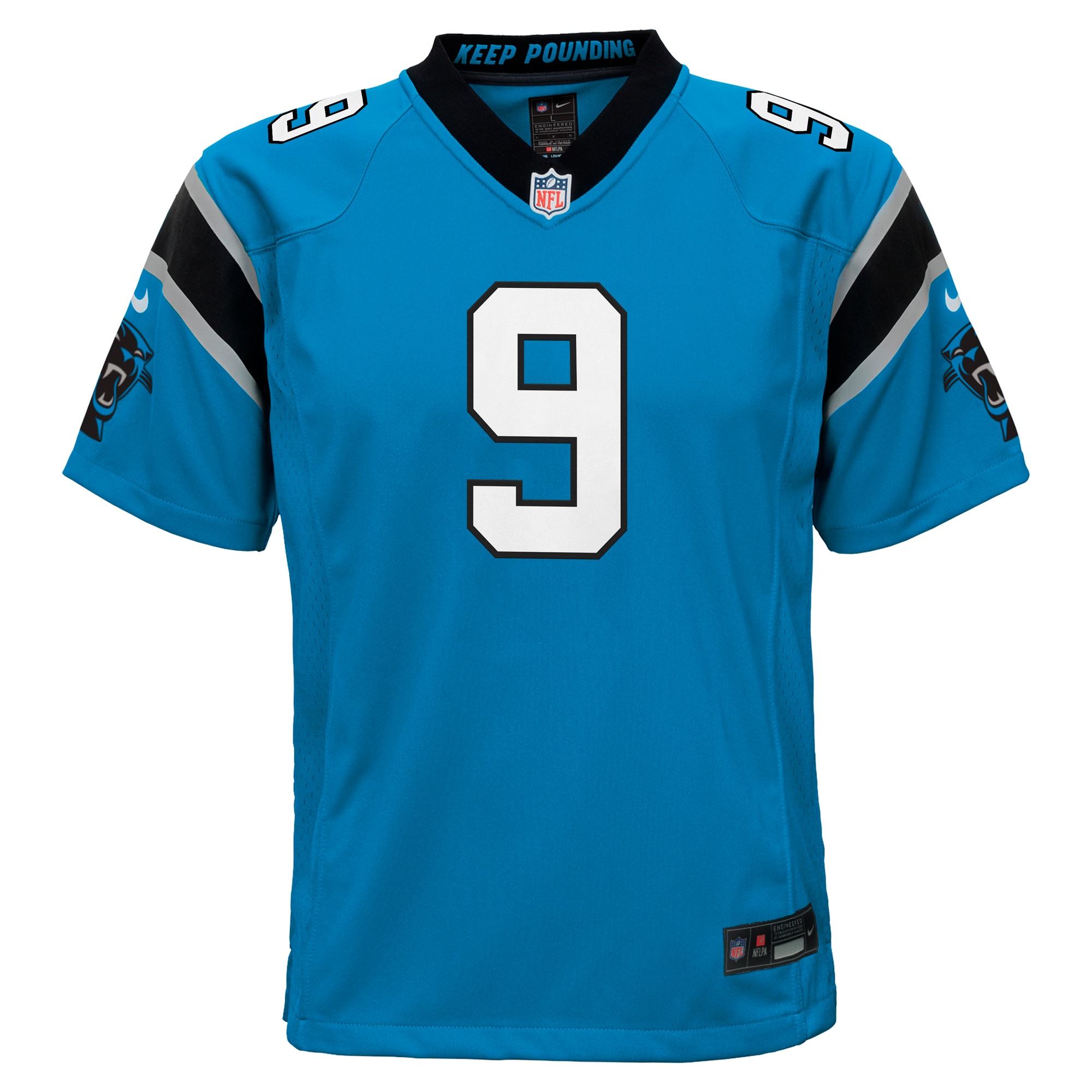 Bryce Young Carolina Panthers Nike Youth Game Jersey - Blue - Image 2