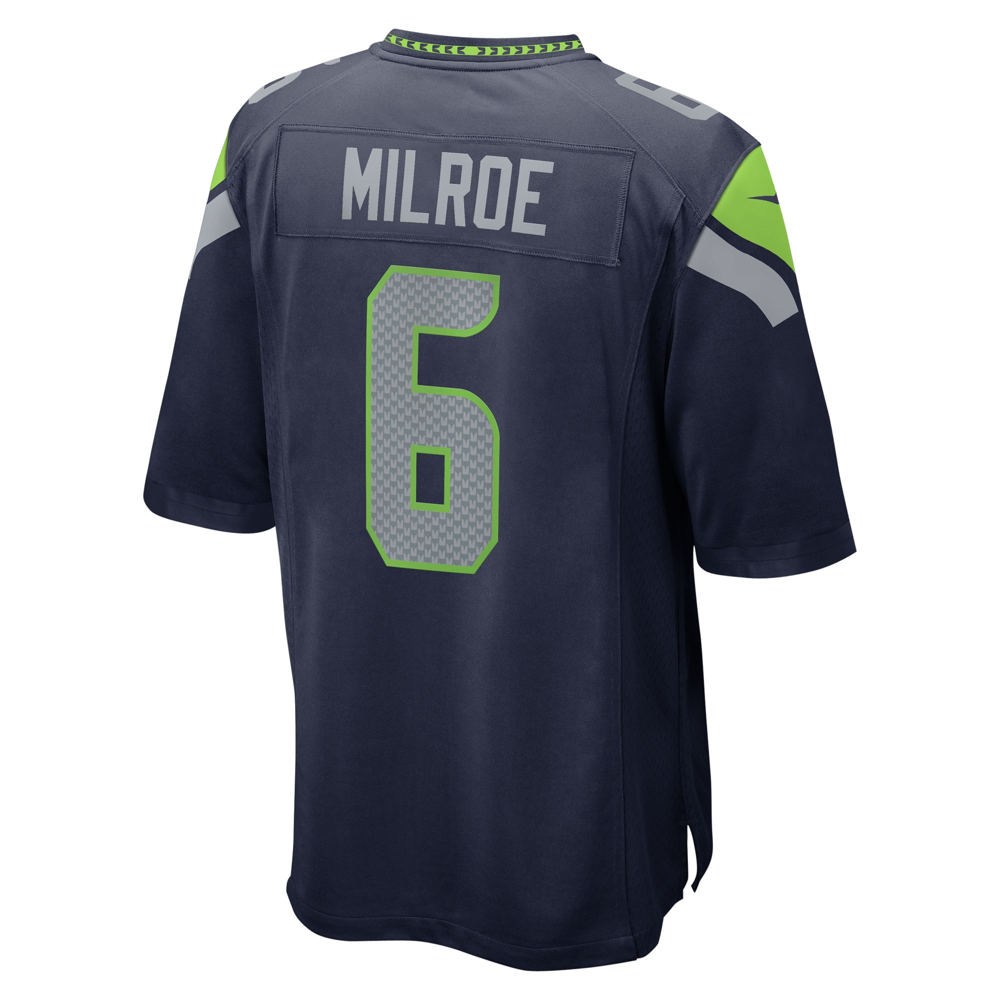 Jalen Milroe Seattle Seahawks Nike 2025 NFL Draft Game Jersey - College Navy - Image 3