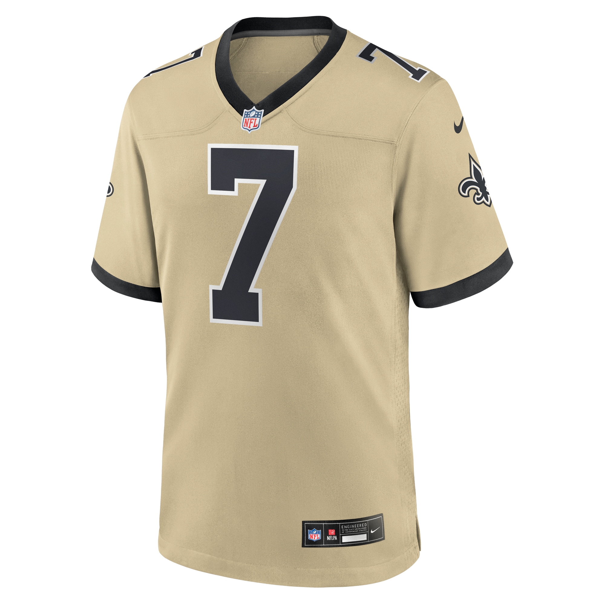 Taysom Hill New Orleans Saints Nike Gameday Golds Alternate Game Player Jersey - Gold - Image 2