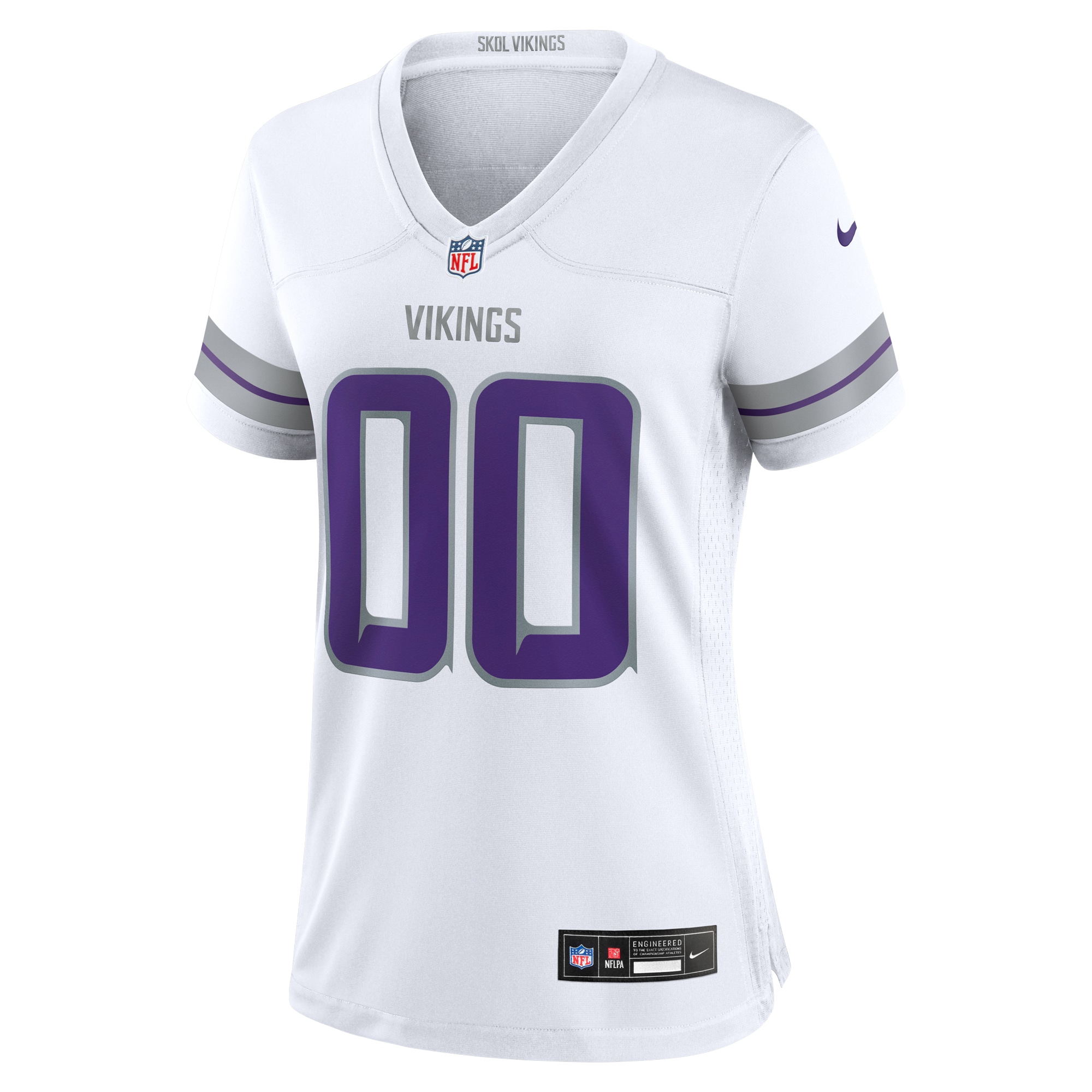 Minnesota Vikings Nike Women's Alternate Custom Game Jersey - White - Image 2