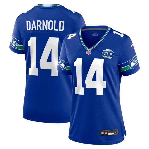 Sam Darnold Seattle Seahawks Nike Women's Alternate 2 50th Season Game Jersey - Royal