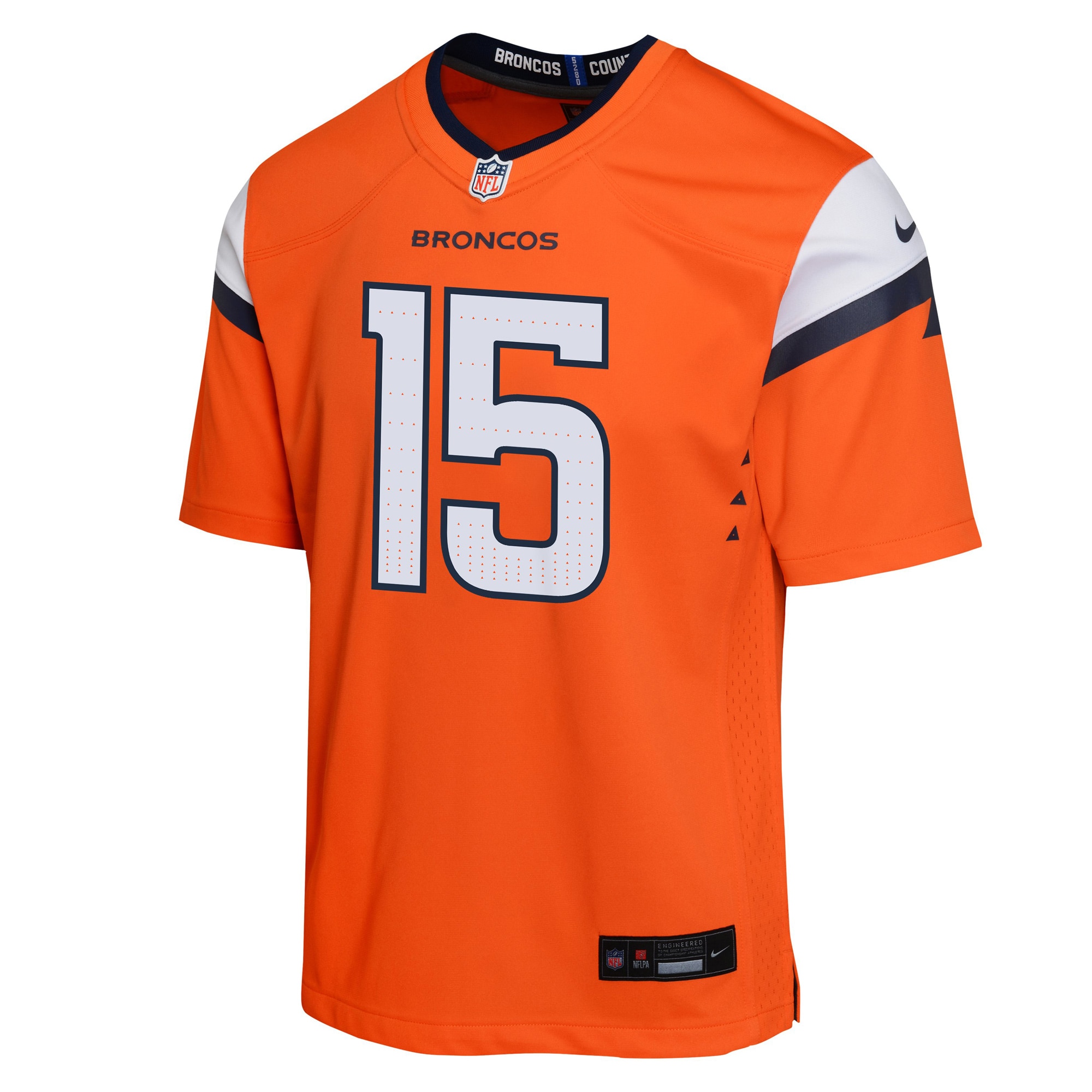 Nik Bonitto Denver Broncos Nike Youth Alternate Game Jersey - Orange - Image 2