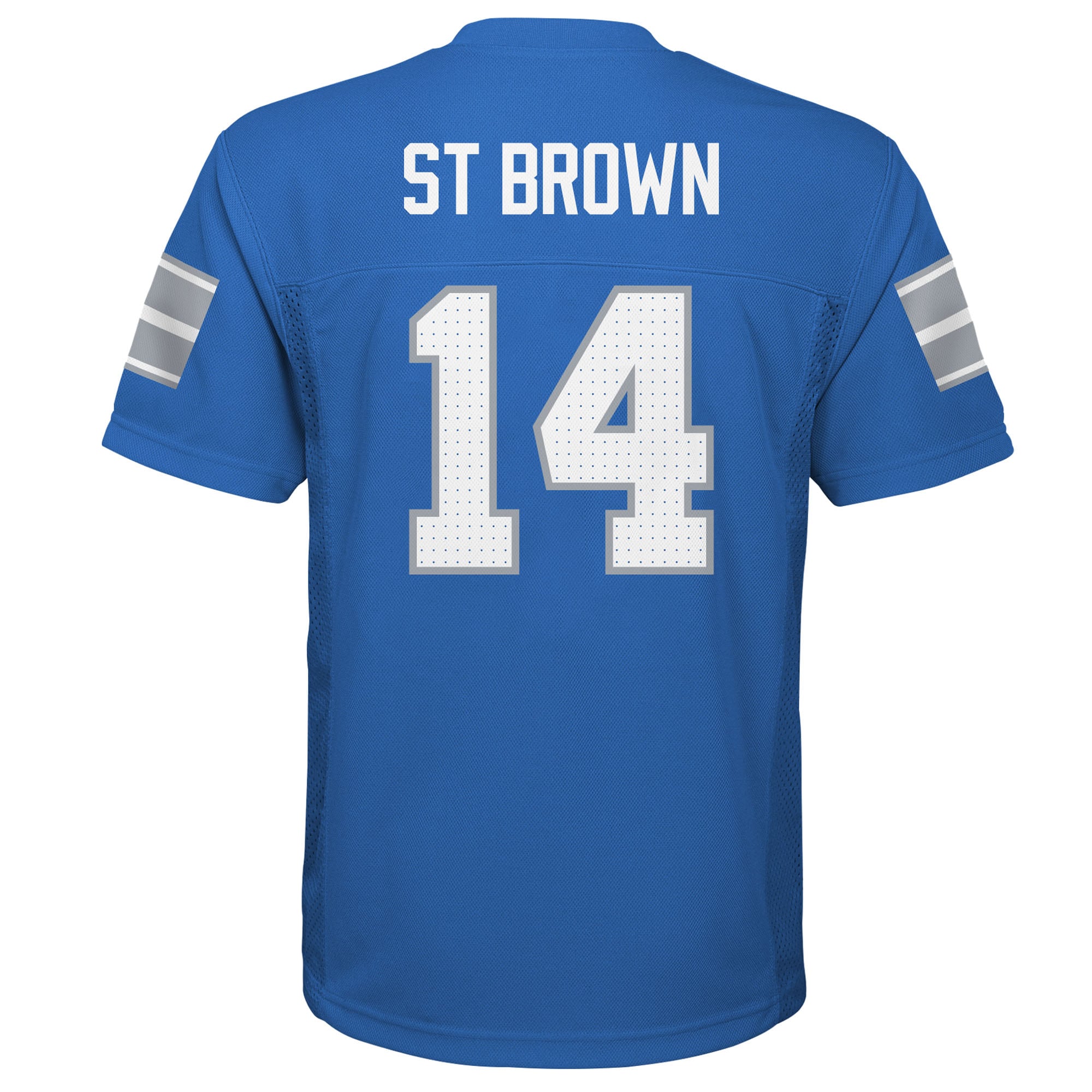 Amon-Ra St. Brown Detroit Lions Youth Replica Player Jersey - Blue - Image 3