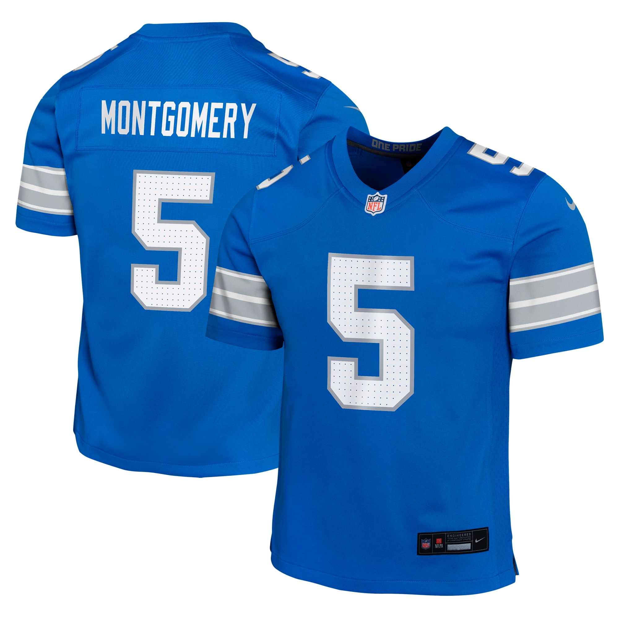 David Montgomery Detroit Lions Nike Youth Game Jersey - Blue