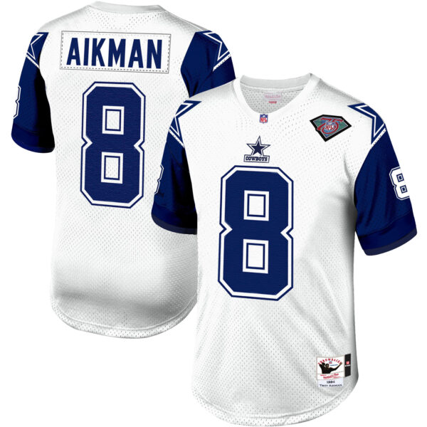 Troy Aikman Dallas Cowboys 1994 Mitchell & Ness Authentic Throwback Retired Player Jersey - White