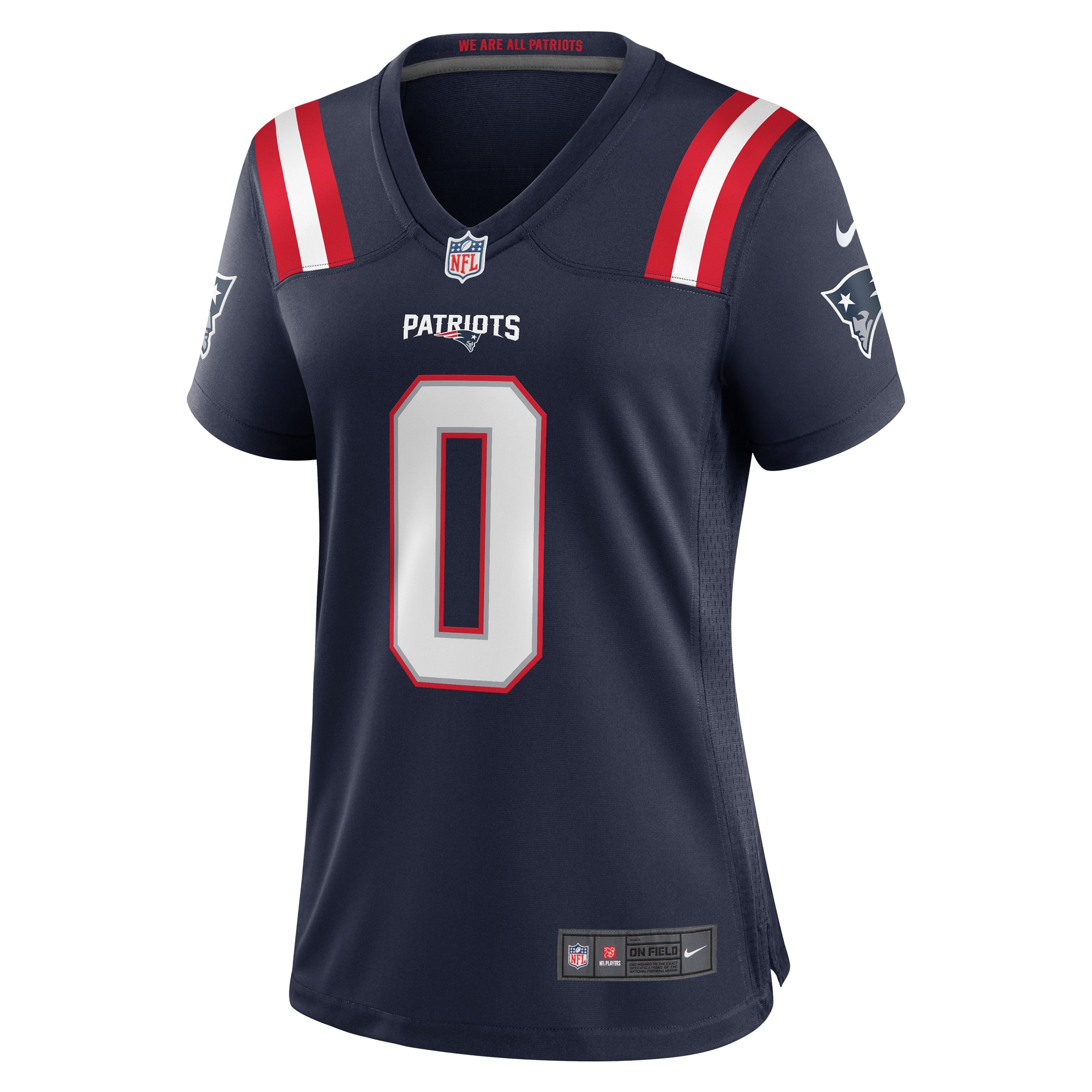 Christian Gonzalez New England Patriots Nike Women's Team Game Jersey - Navy - Image 2