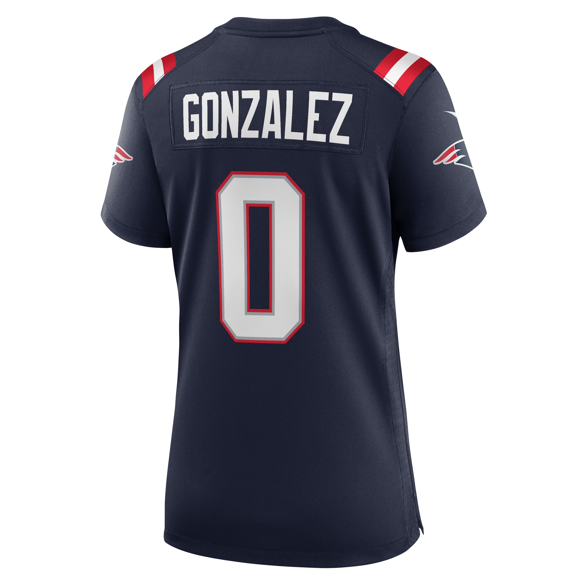 Christian Gonzalez New England Patriots Nike Women's Team Game Jersey - Navy - Image 3