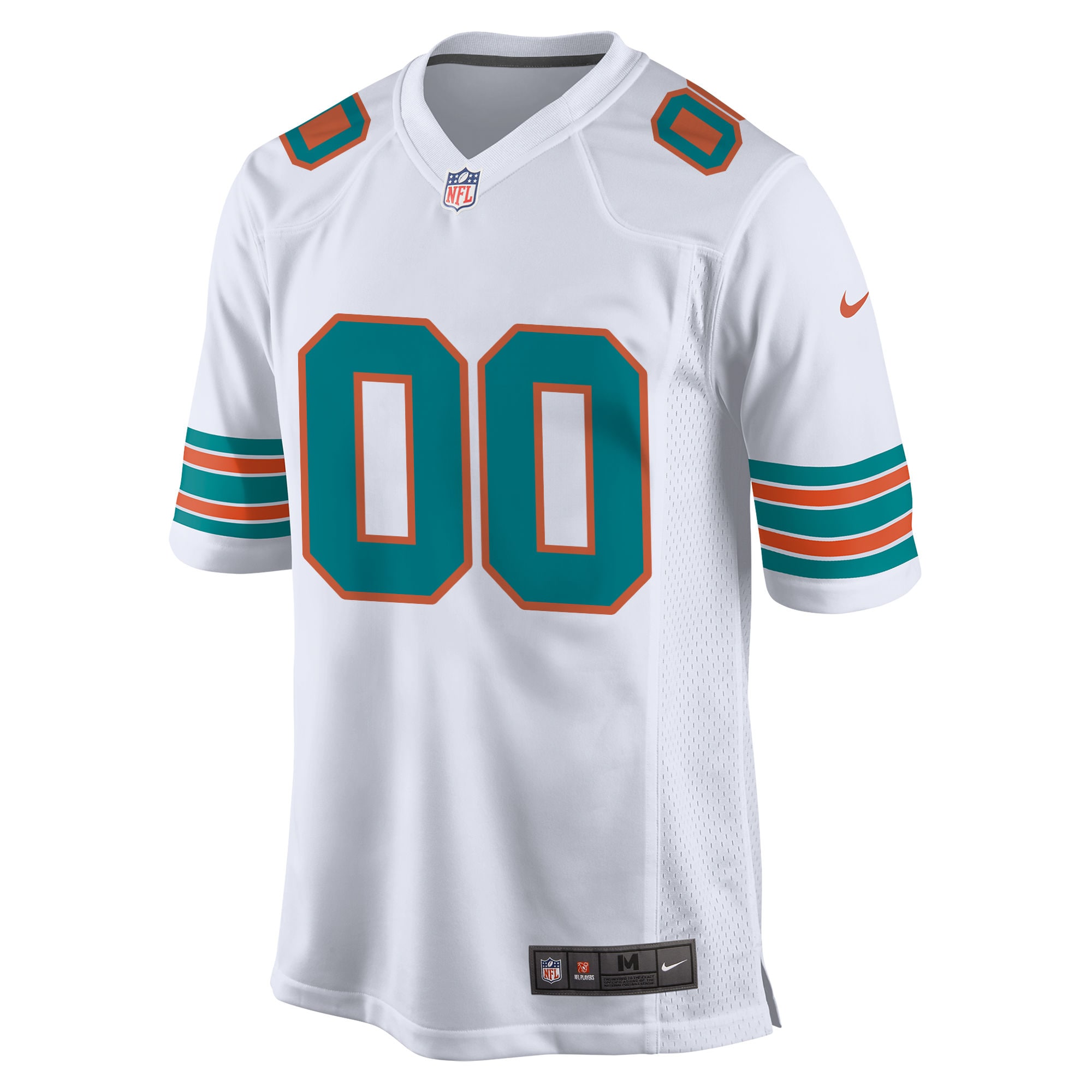 Miami Dolphins Nike Alternate Custom Game Jersey - White - Image 2