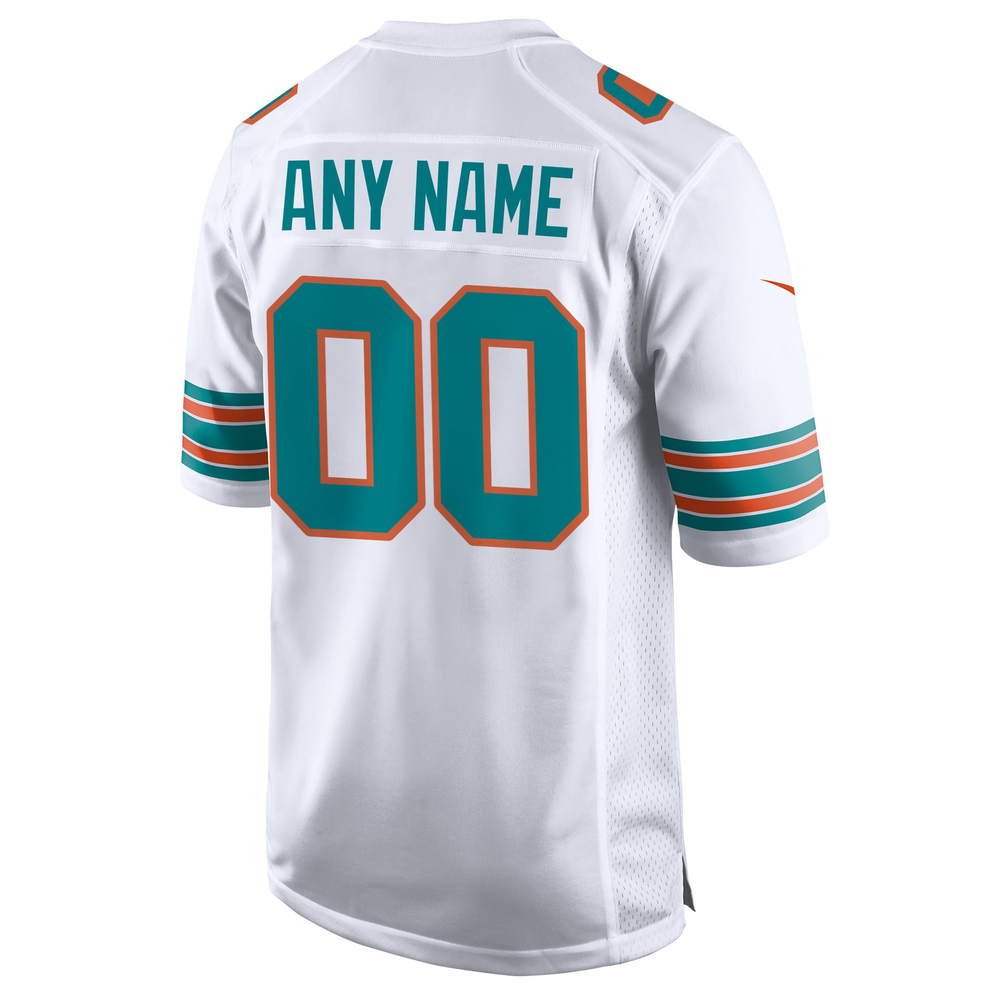 Miami Dolphins Nike Alternate Custom Game Jersey - White - Image 3
