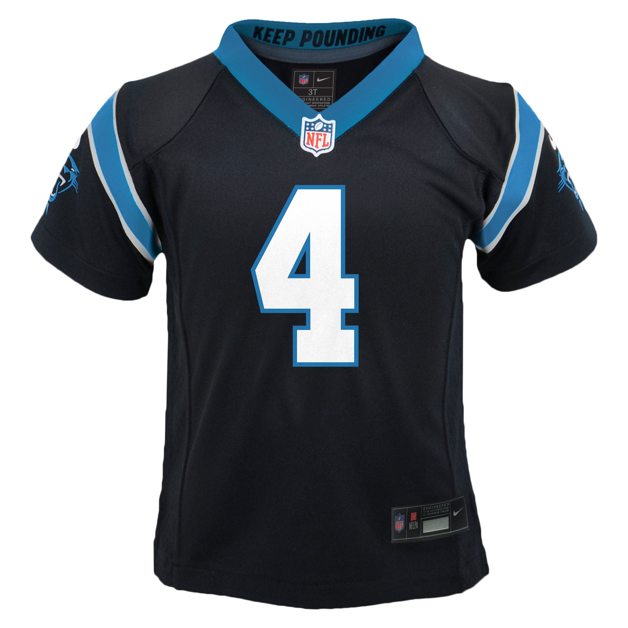 Tetairoa McMillan Carolina Panthers Nike Preschool Team Game Jersey - Black - Image 2
