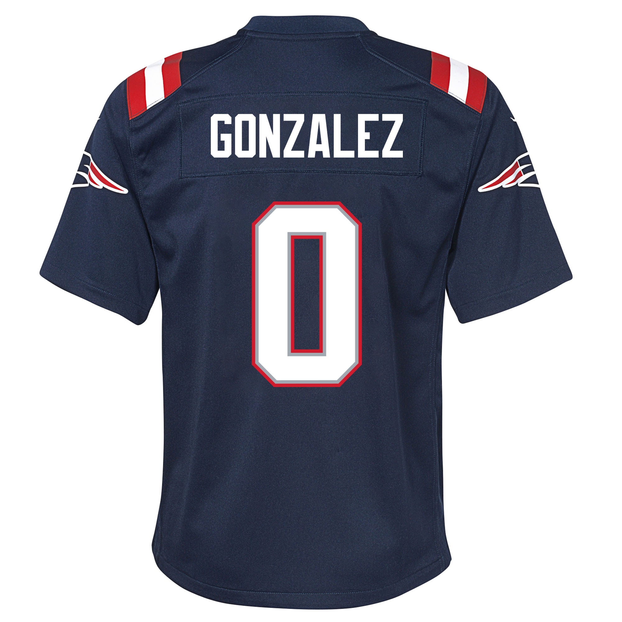 Christian Gonzalez New England Patriots Nike Youth Game Jersey - Navy - Image 3