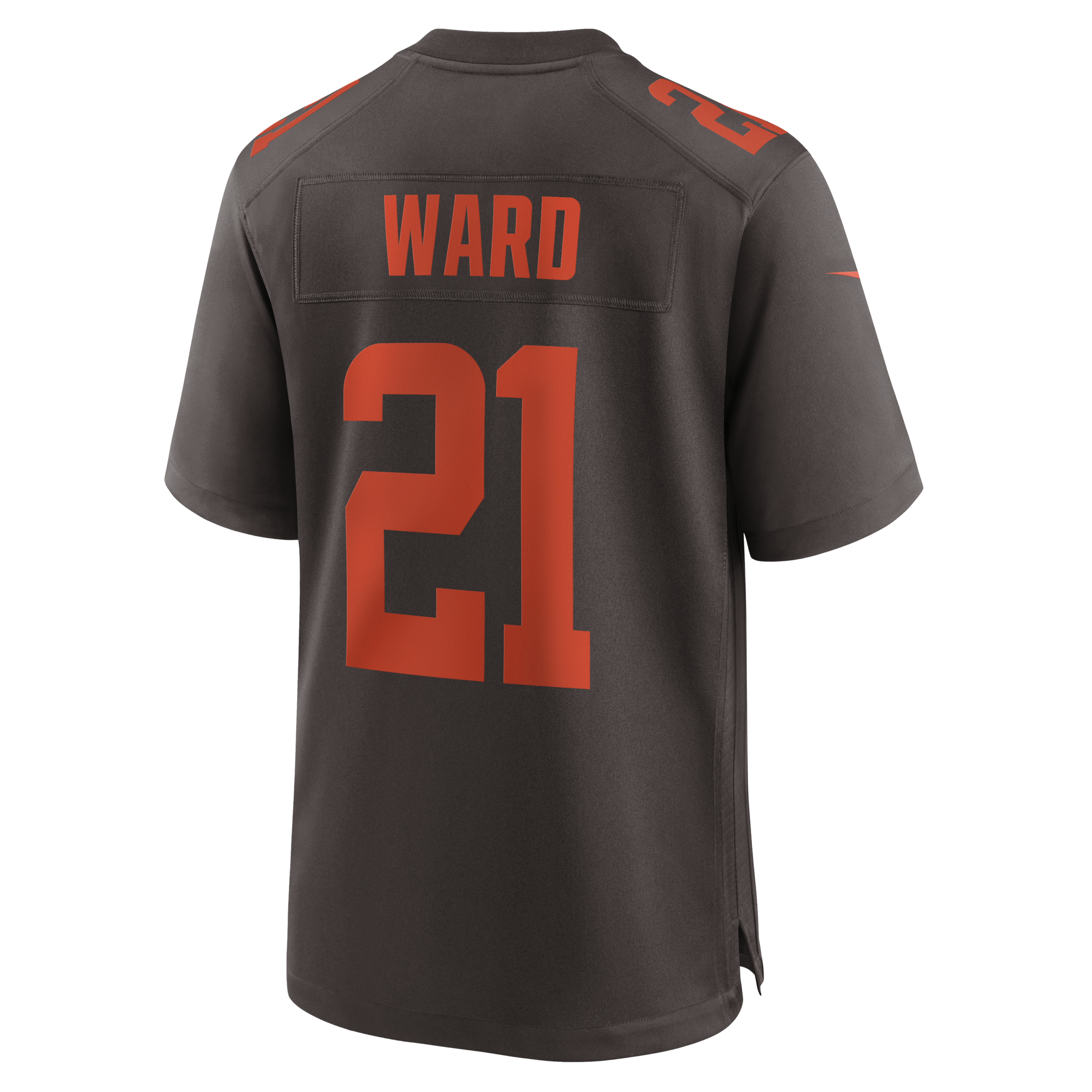 Denzel Ward Cleveland Browns Nike Alpha Dawg Game Jersey - Brown - Image 3