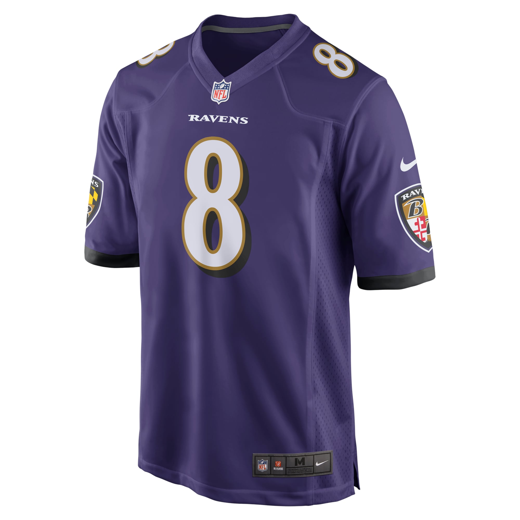 Lamar Jackson Baltimore Ravens Nike Game Jersey - Purple - Image 2