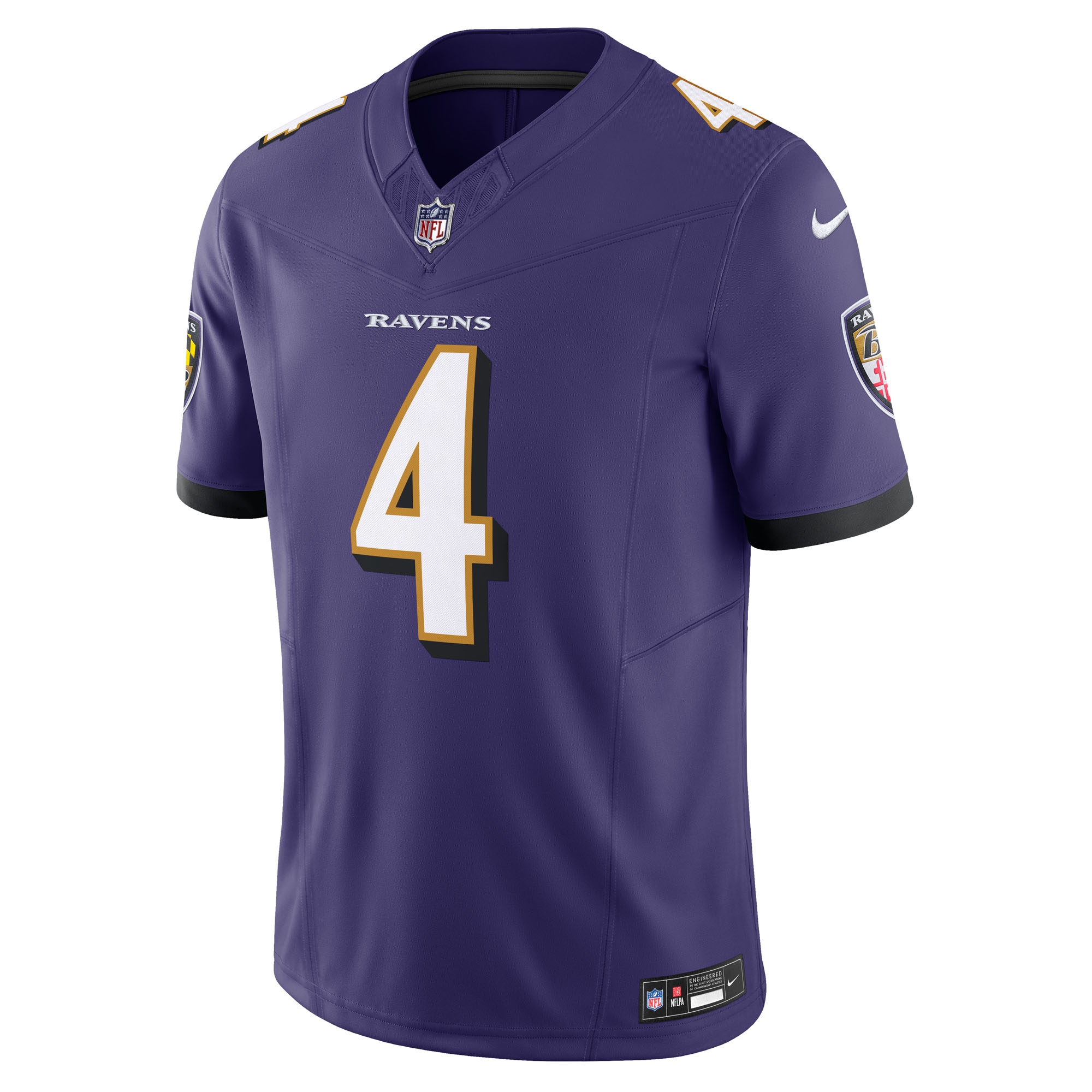 Zay Flowers Baltimore Ravens Nike Vapor F.U.S.E. Limited Jersey - Purple - Image 2