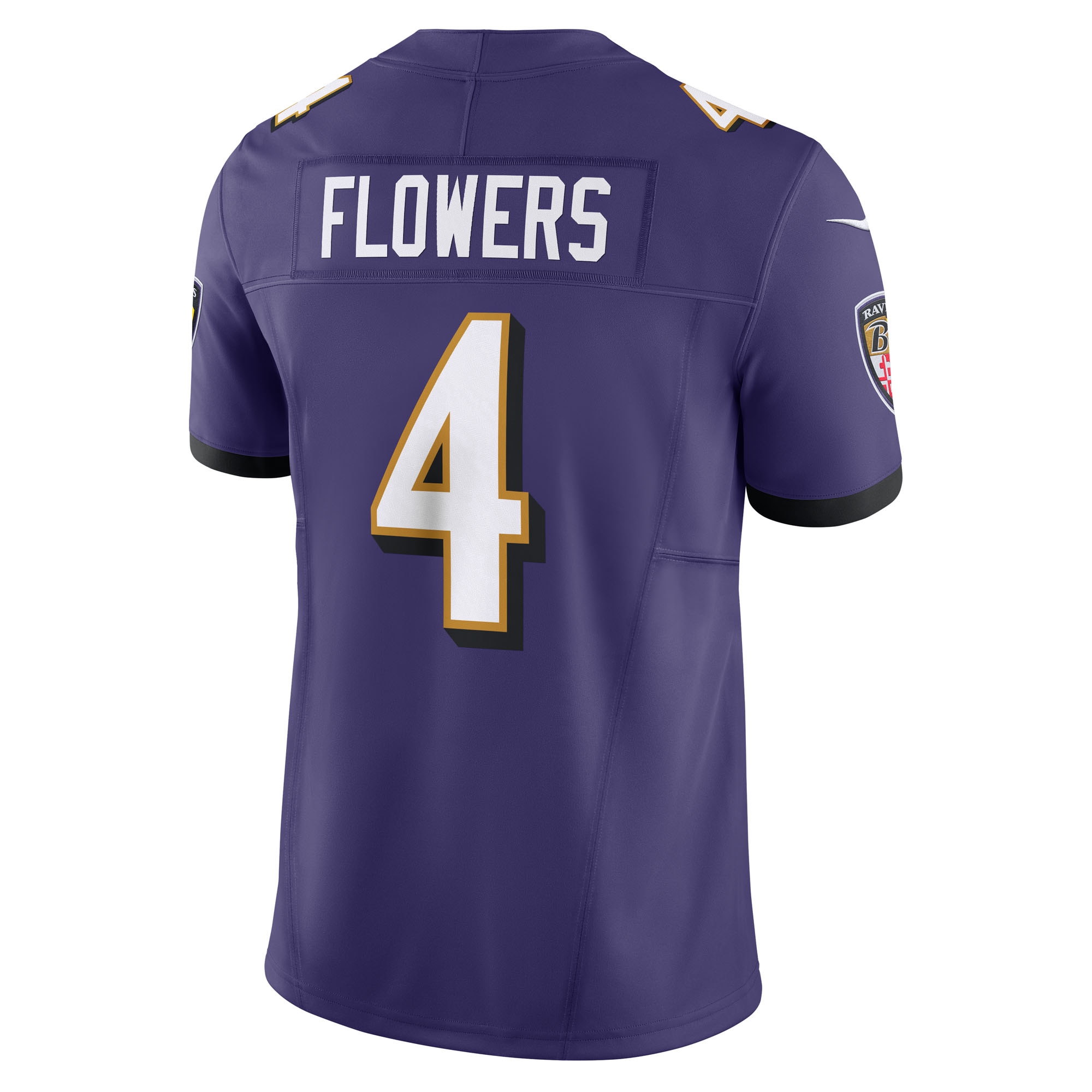 Zay Flowers Baltimore Ravens Nike Vapor F.U.S.E. Limited Jersey - Purple - Image 3