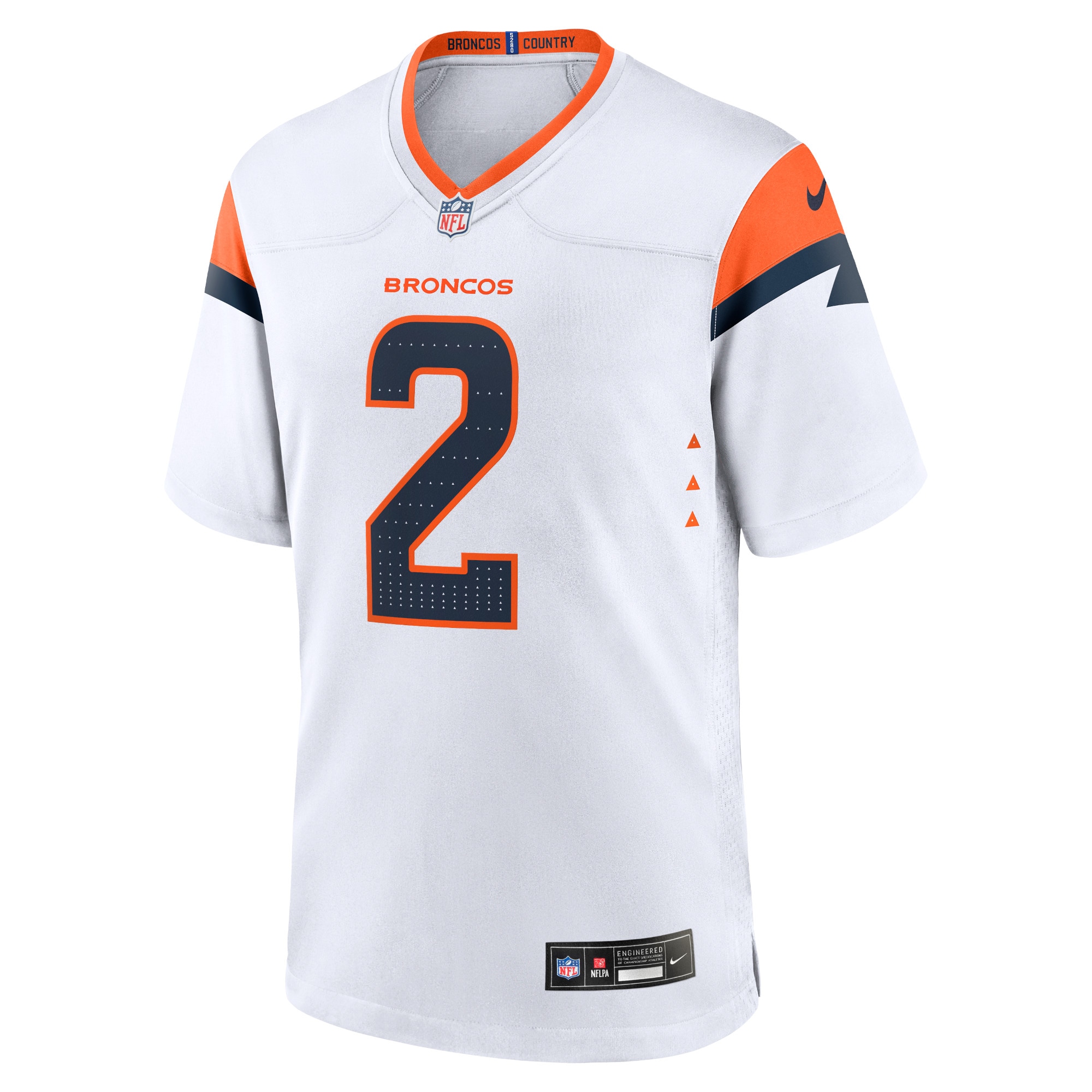 Patrick Surtain II Denver Broncos Nike Mile High Collection Game Jersey - White - Image 2